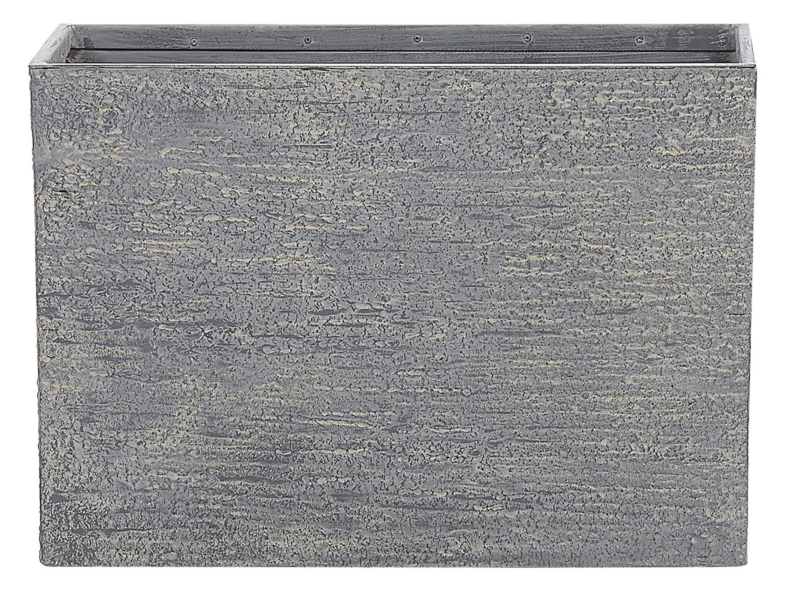 Rectangular Plant Pot 29 x 70 x 50 cm Grey EDESSA - Gemini Interiors