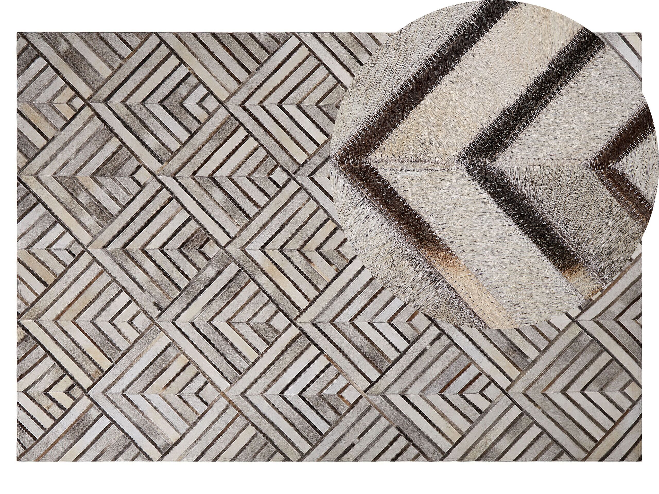 Cowhide Area Rug 140x200cm Beige - Gemini Interiors