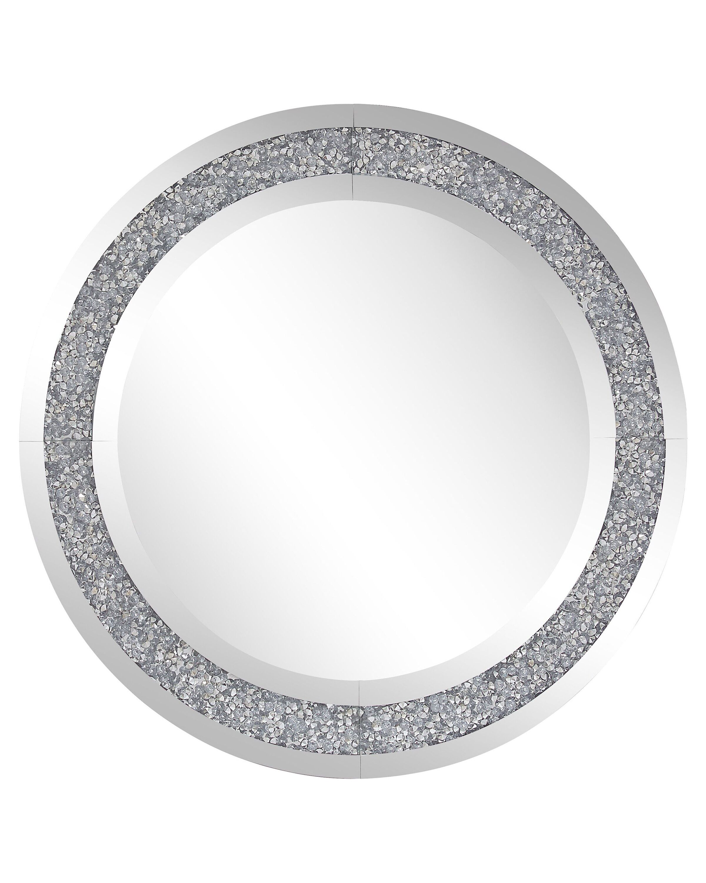 Round Wall Mirror 70cm Silver - Gemini Interiors
