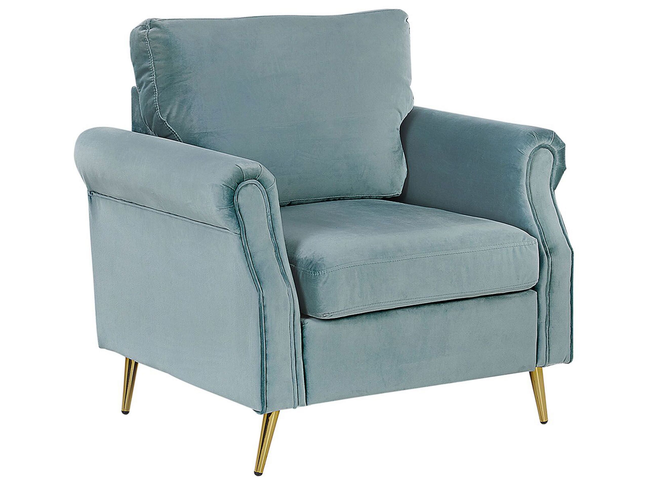 Velvet Armchair Mint Green VIETAS - Gemini Interiors