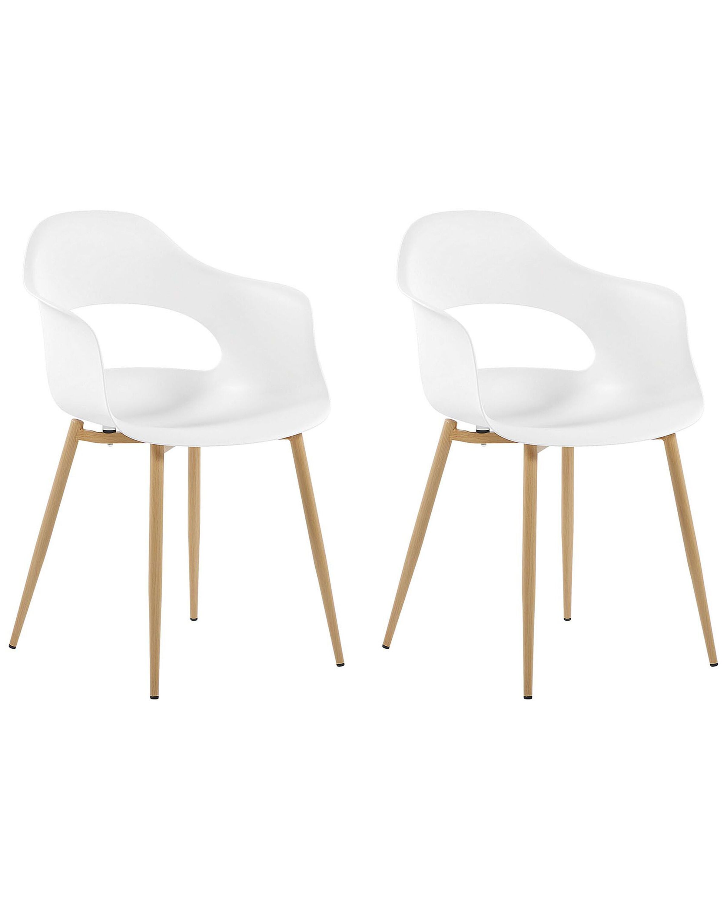 Set of 2 Dining Chairs White UTICA - Gemini Interiors