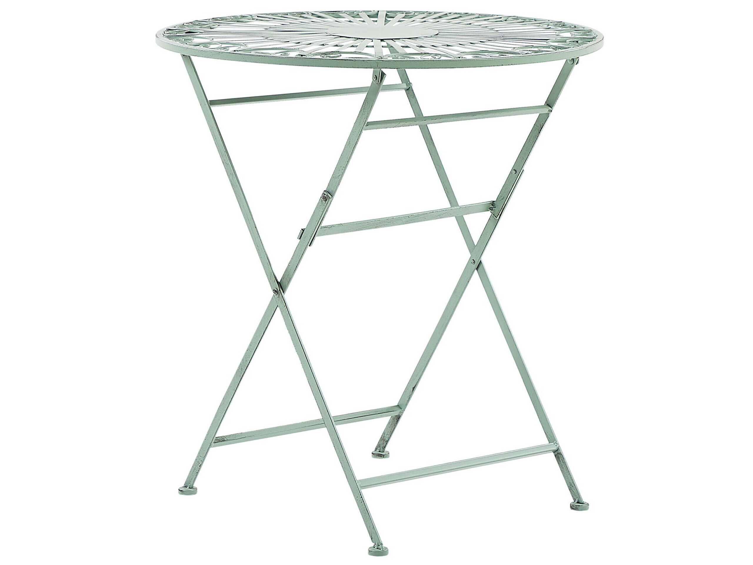 Metal Garden Bistro Table Ã ̧ 70 cm Green TRENTO - Gemini Interiors