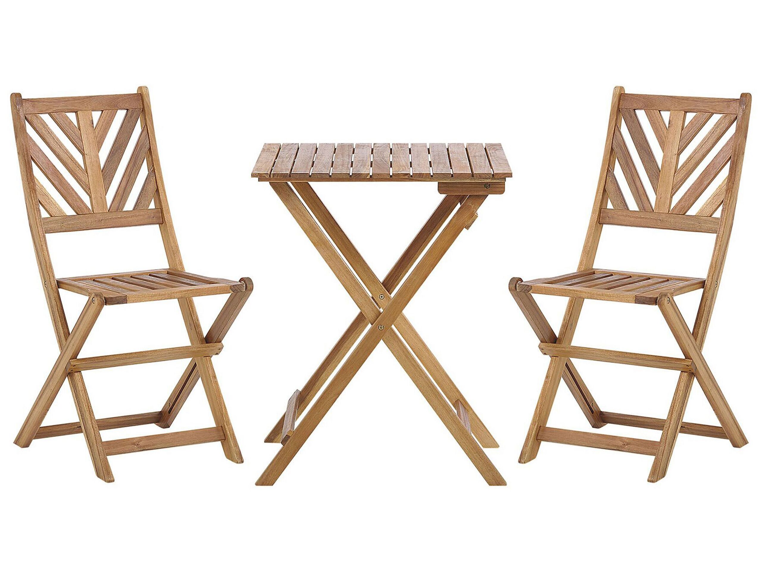 Acacia Wood Bistro Set TERNI - Gemini Interiors