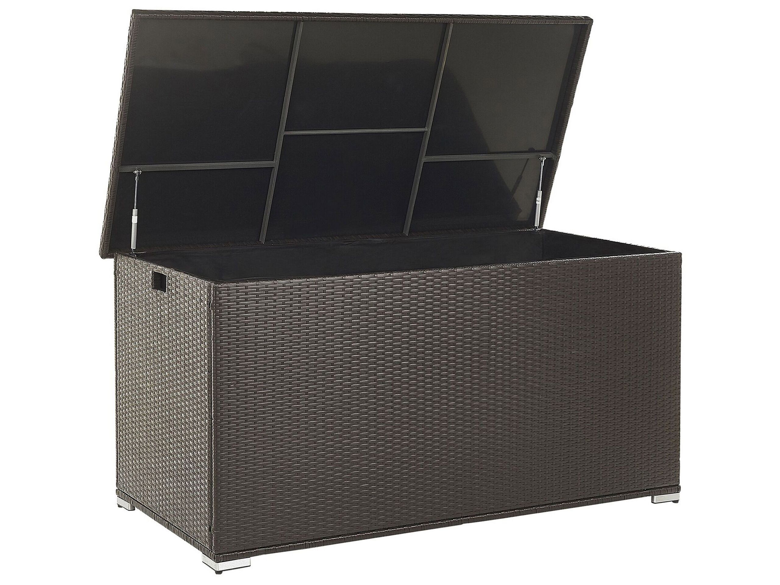 PE Rattan Storage Box 155 x 75 cm Brown MODENA - Gemini Interiors