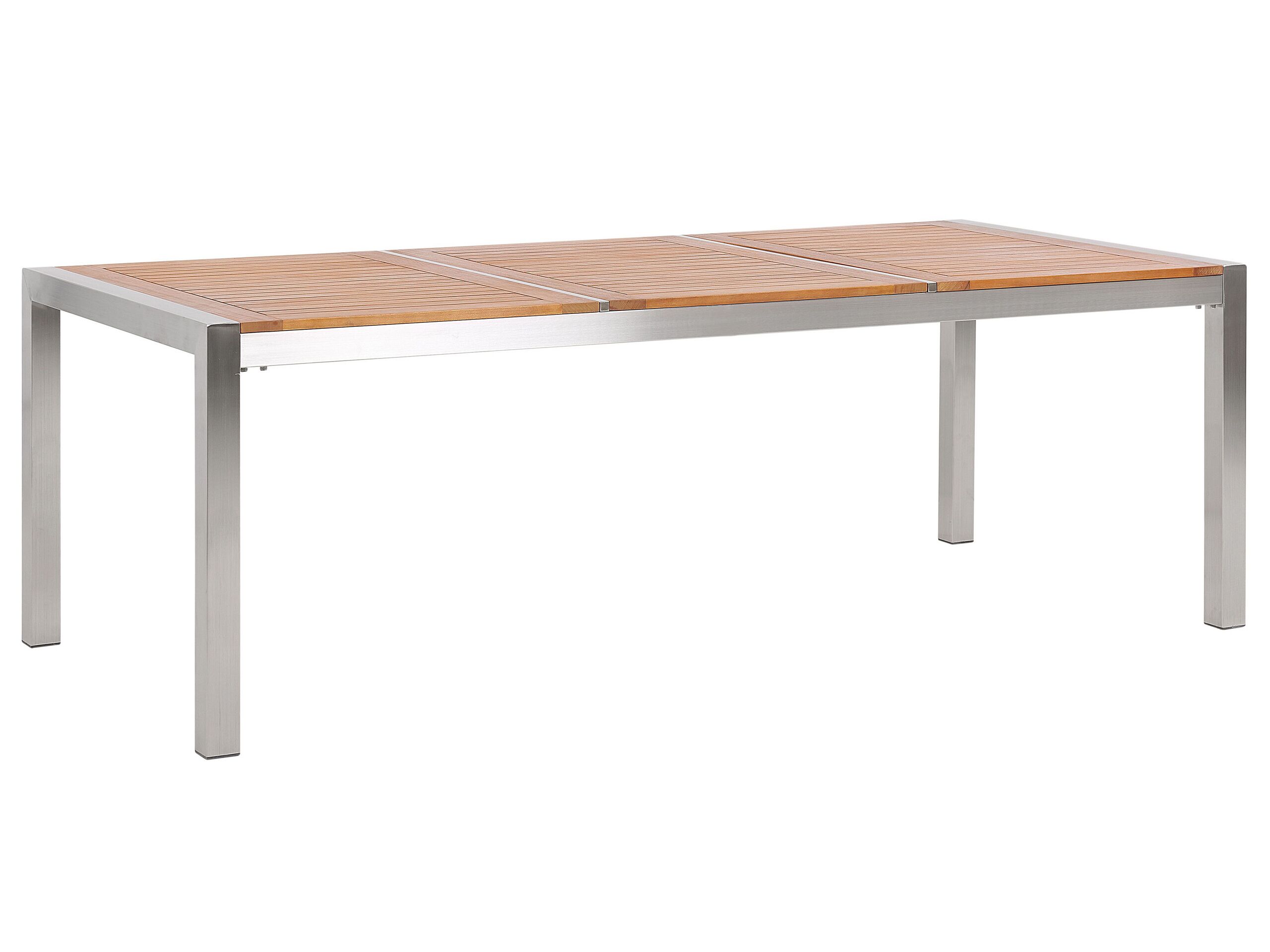 Eucalyptus Garden Dining Table 220 x 100 cm Light Wood GROSSETO - Gemini Interiors