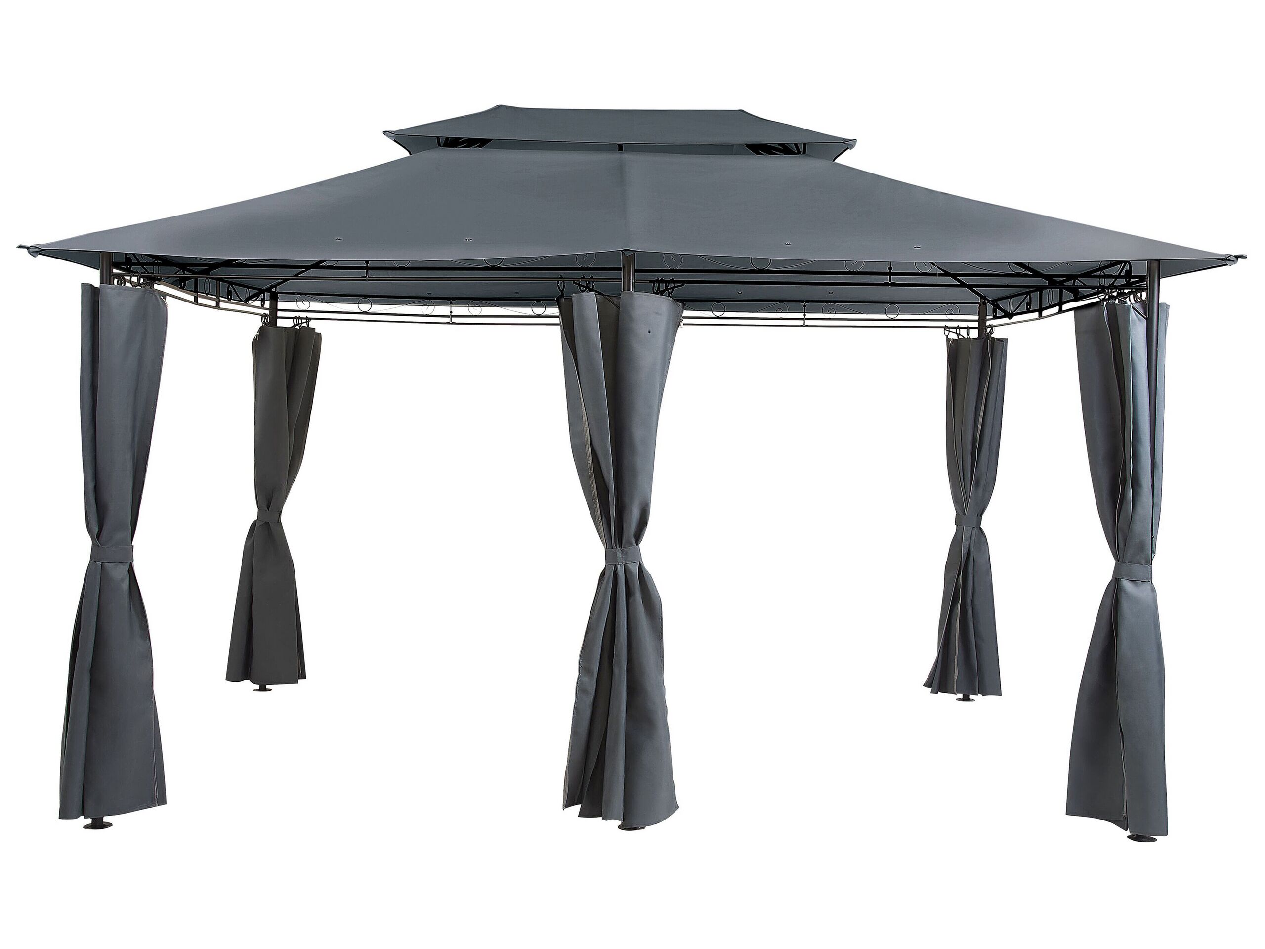 Gazebo 300 x 400 cm Dark Grey COLOS - Gemini Interiors