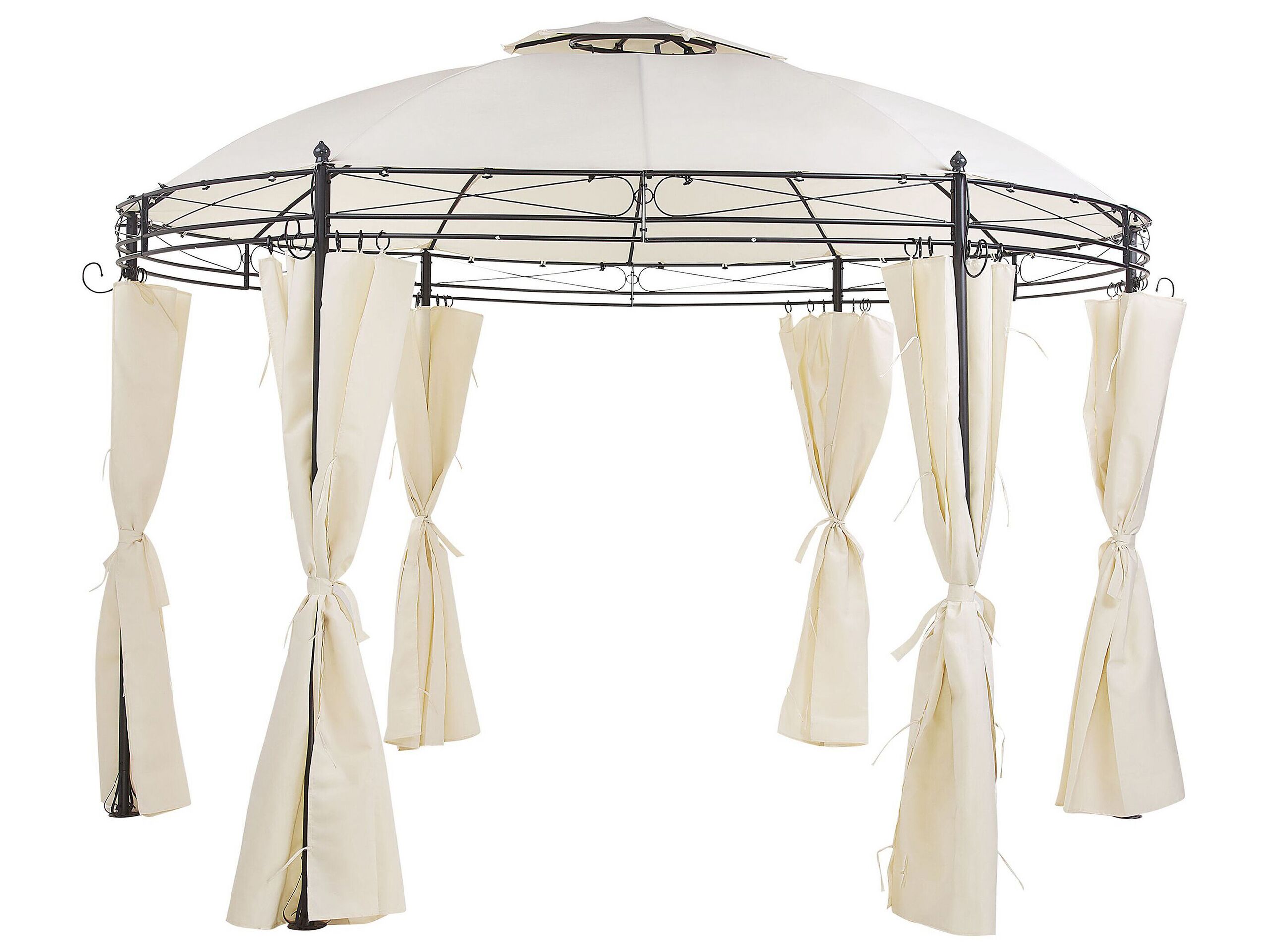 Gazebo âŒ€ 368 cm Beige SAFARA - Gemini Interiors