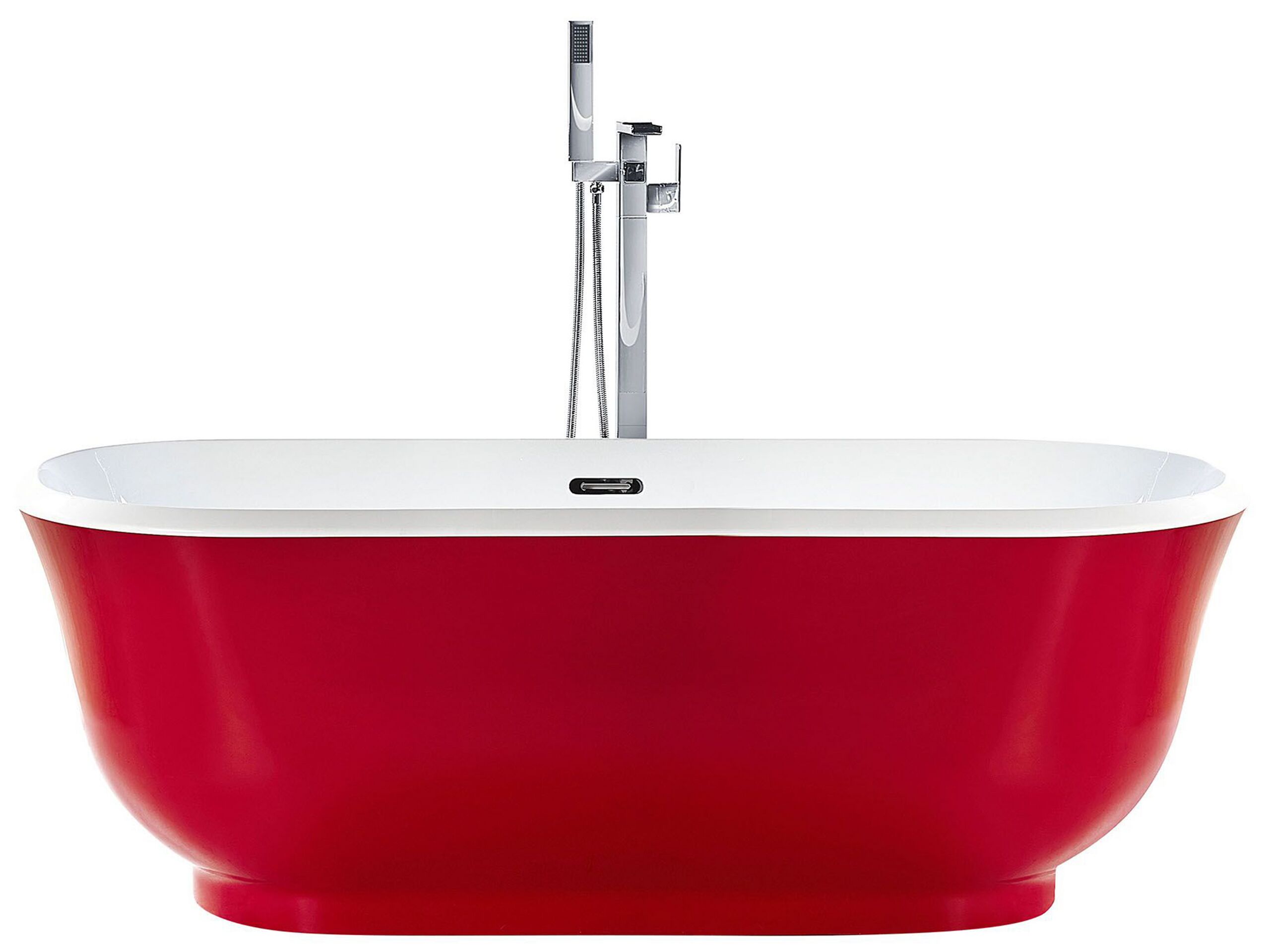 Freestanding Bath 1700 x 770 mm Red TESORO - Gemini Interiors