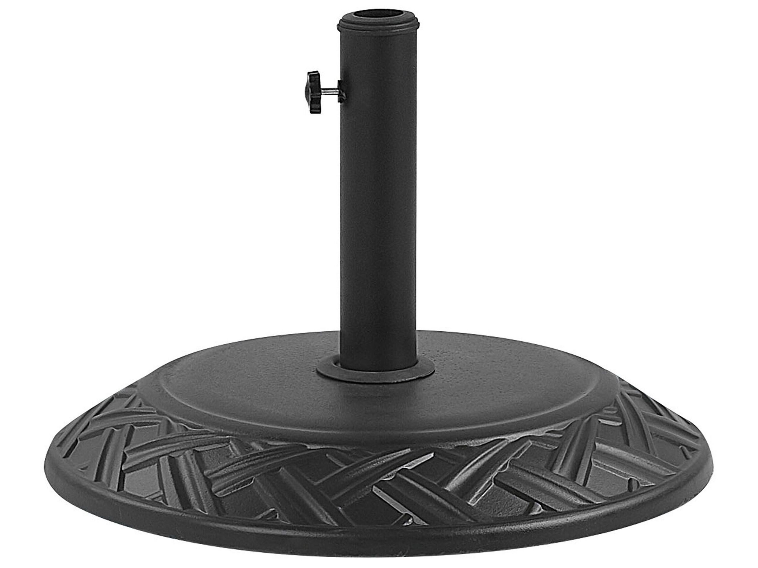 Parasol Base 50 cm Black CAPACI - Gemini Interiors