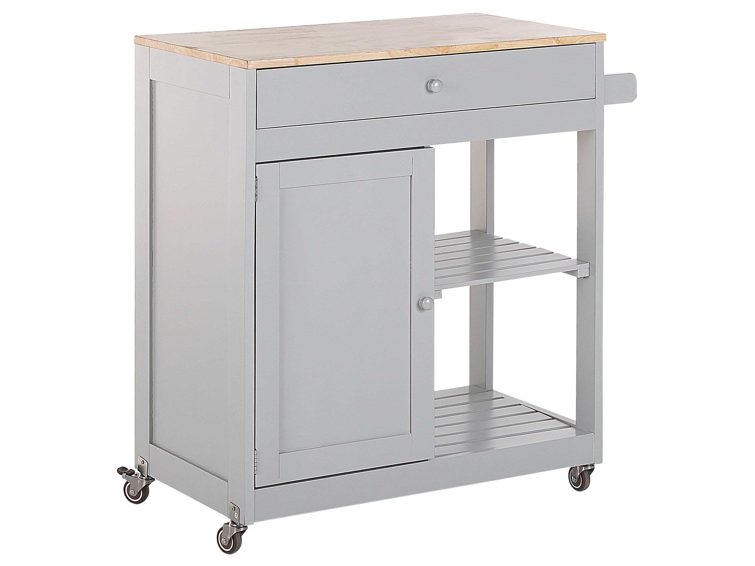Kitchen Storage Trolley Grey TRAPANI - Gemini Interiors