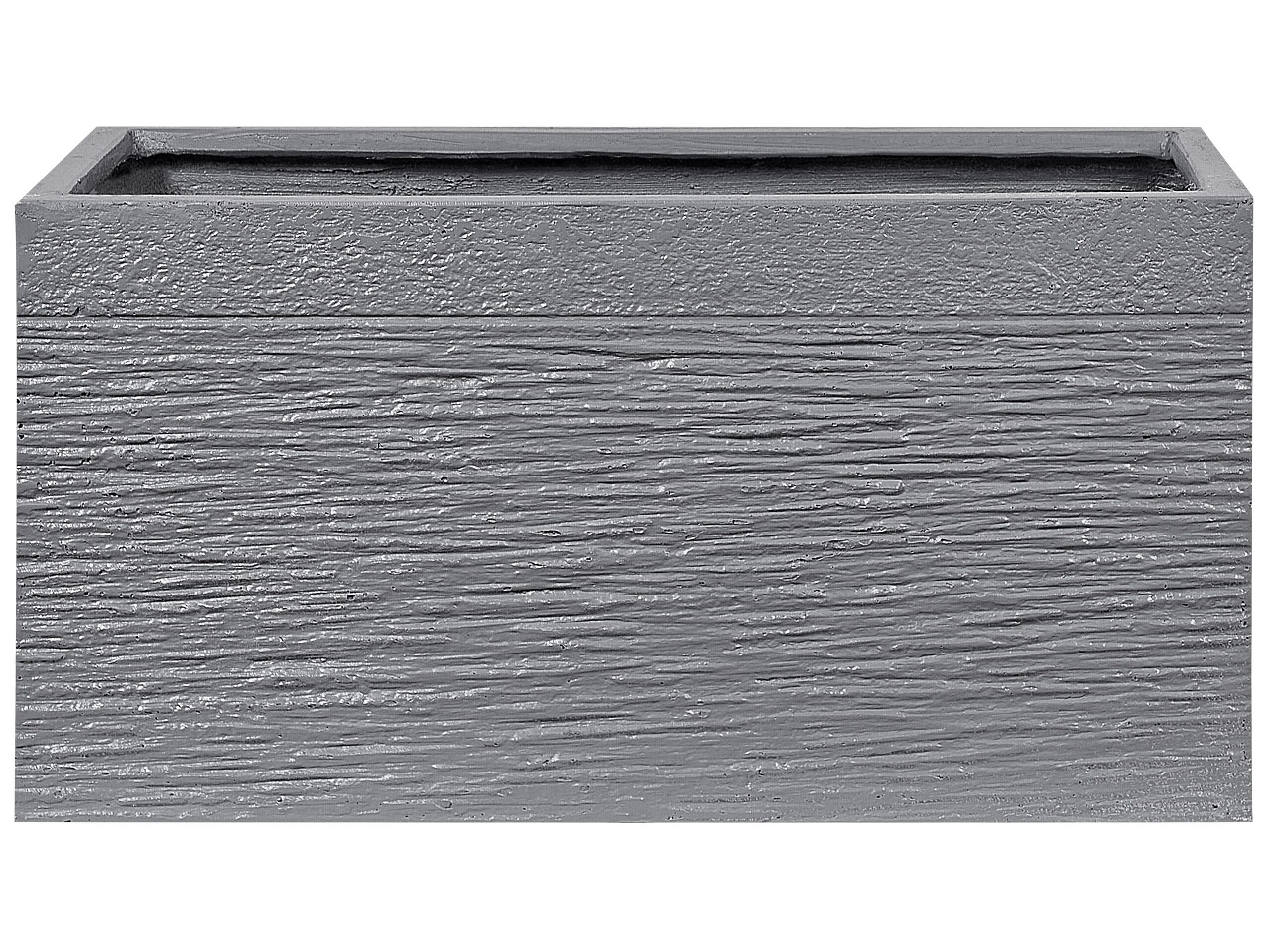 Plant Pot 60 x 29 x 30 cm Grey MYRA - Gemini Interiors