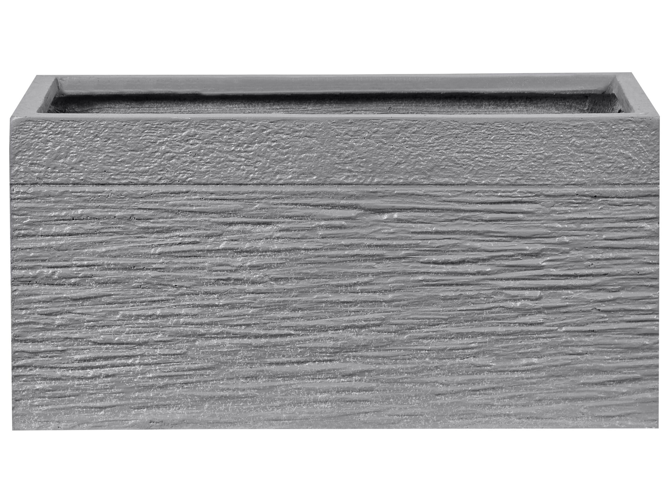 Plant Pot 50 x 23 x 24 cm Grey MYRA - Gemini Interiors