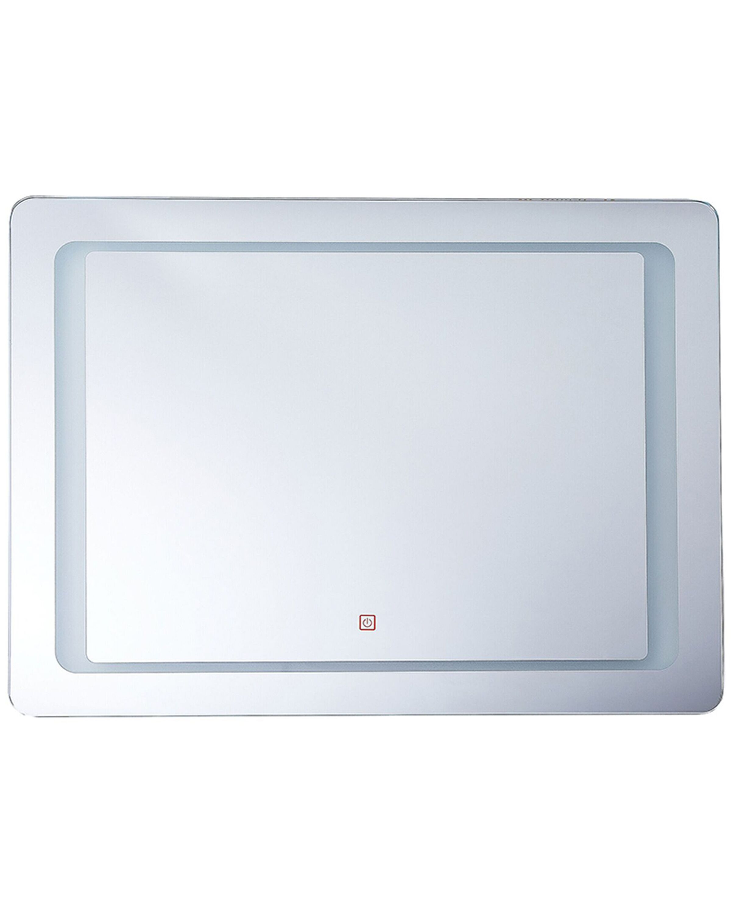 LED Wall Mirror 60x80cm Silver - Gemini Interiors