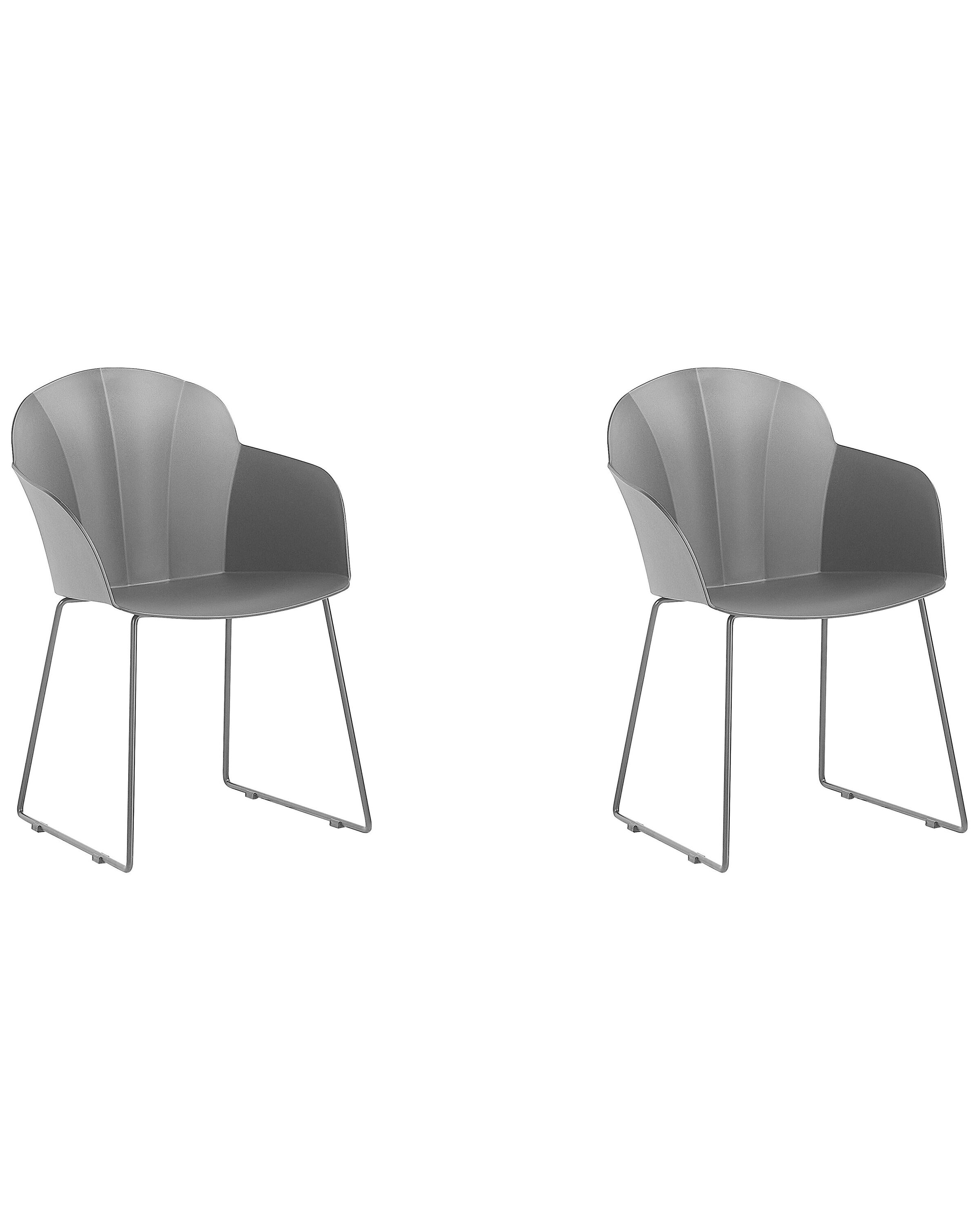 Set of 2 Dining Chairs Black SYLVA - Gemini Interiors
