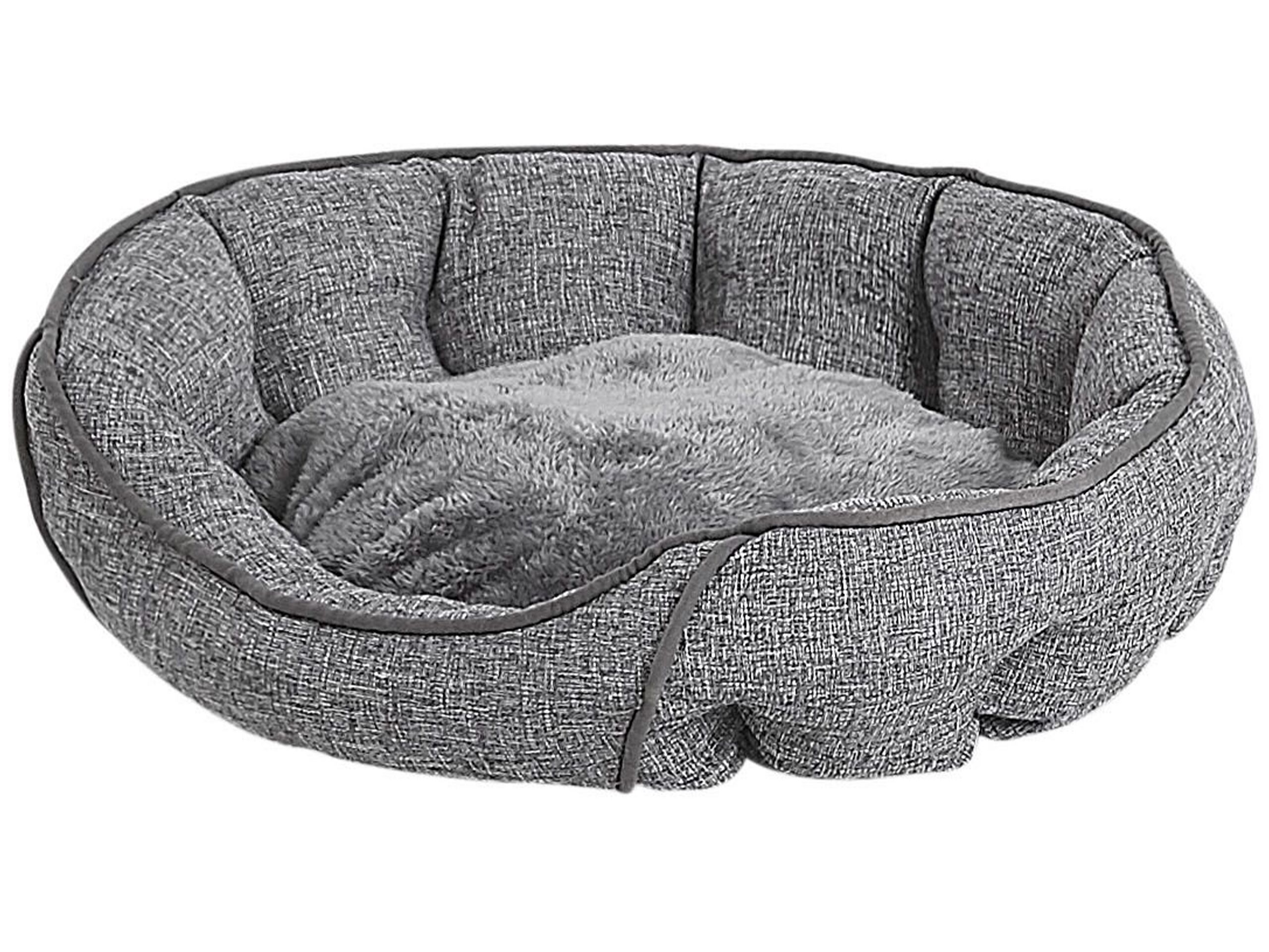 Linen Dog Bed 60 x 50 cm Grey CANDIR - Gemini Interiors