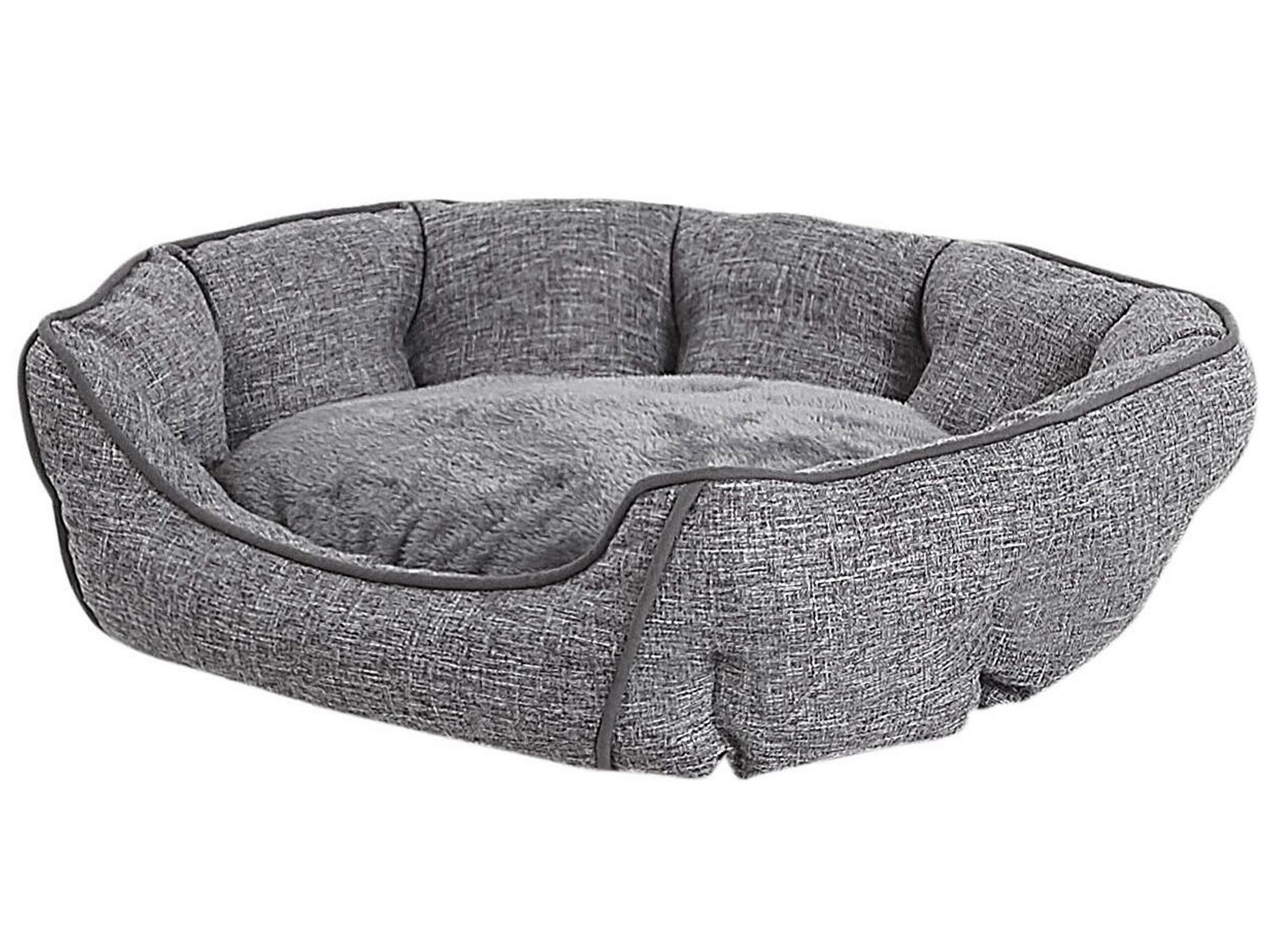 Linen Pet Bed 65 x 50 cm Grey CANDIR - Gemini Interiors