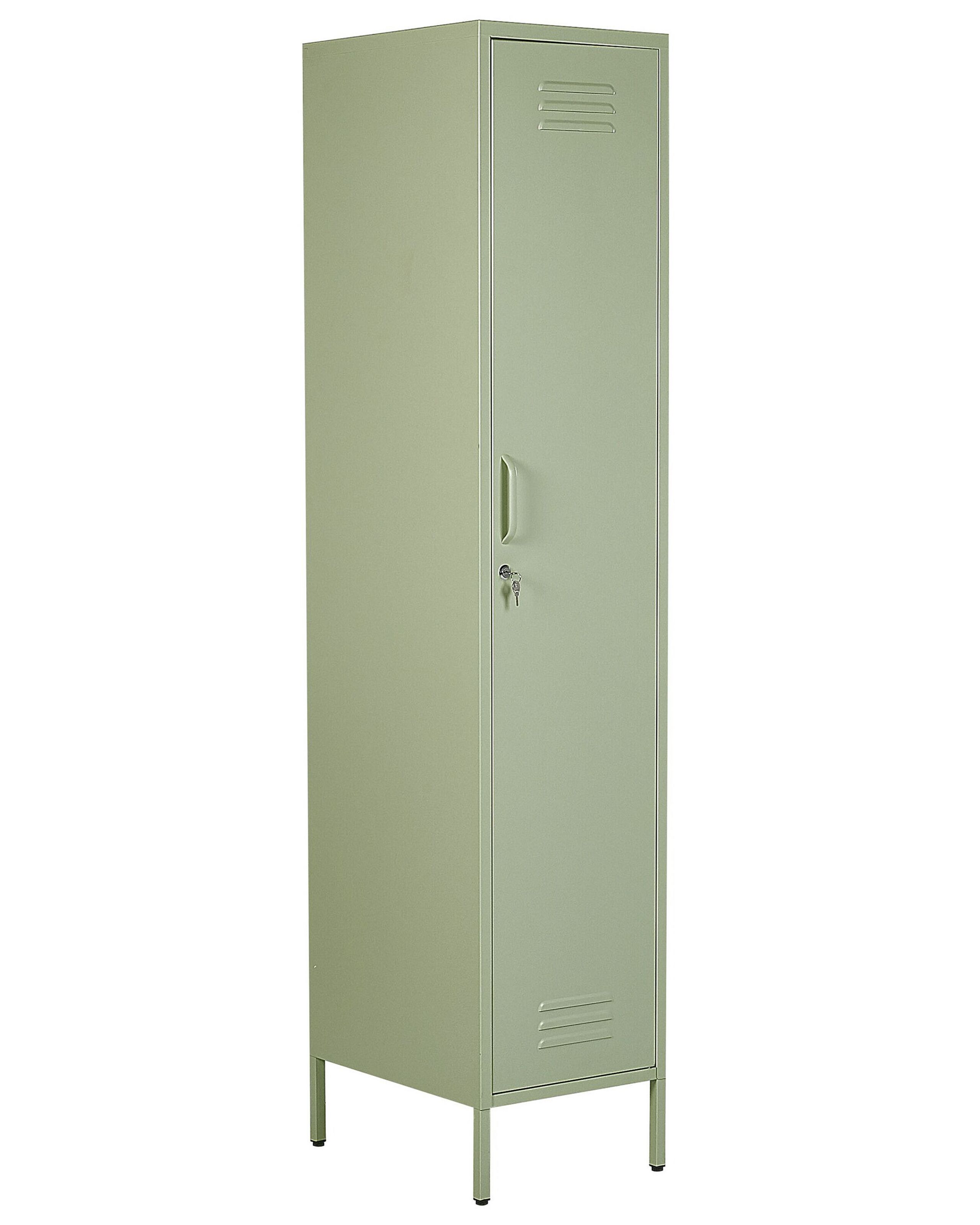 Metal Storage Cabinet Green FROME - Gemini Interiors