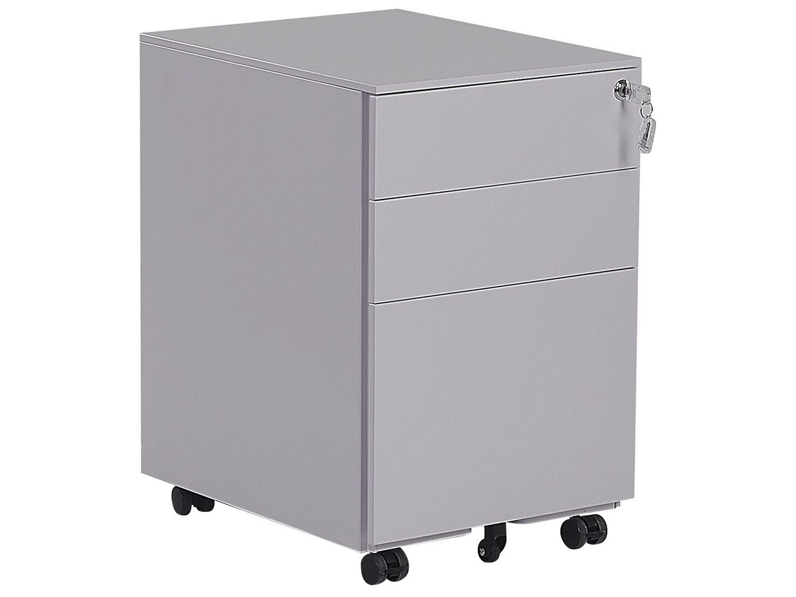 3 Drawer Metal Storage Cabinet Grey CAMI - Gemini Interiors