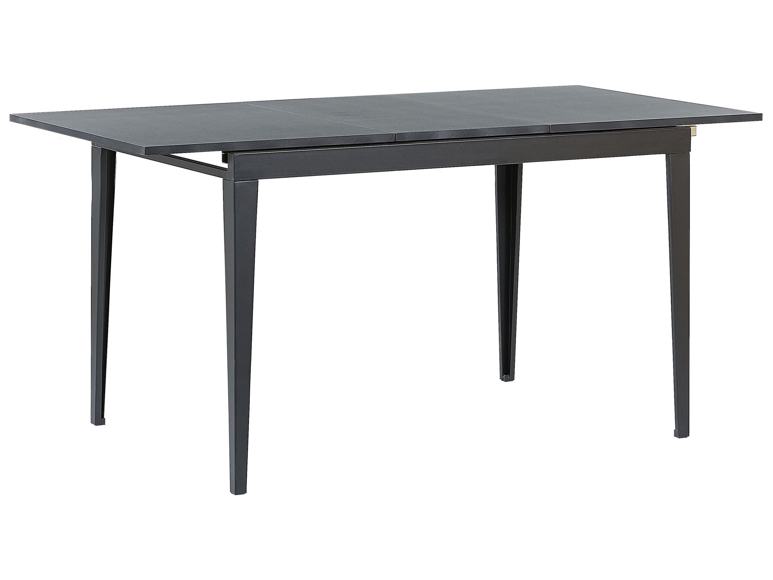 Extending Dining Table 120/160 x 80 cm Black NORLEY - Gemini Interiors