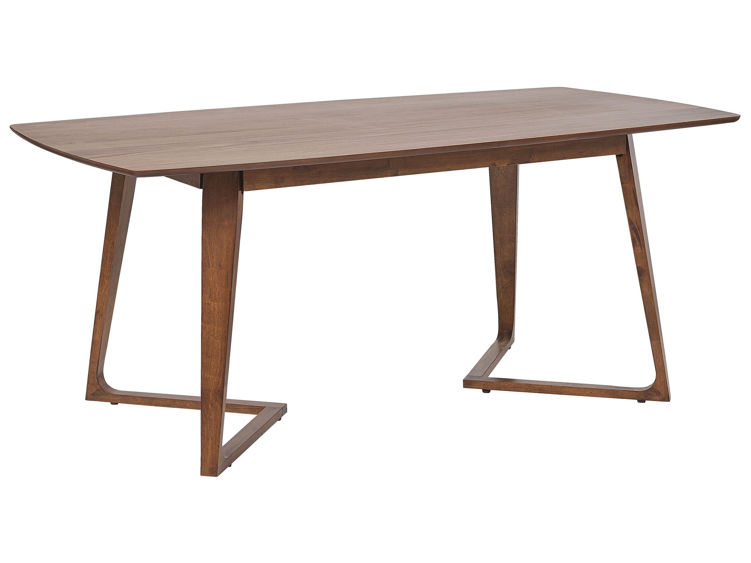 Dining Table 180 x 90 cm Dark Wood HUXTER - Gemini Interiors