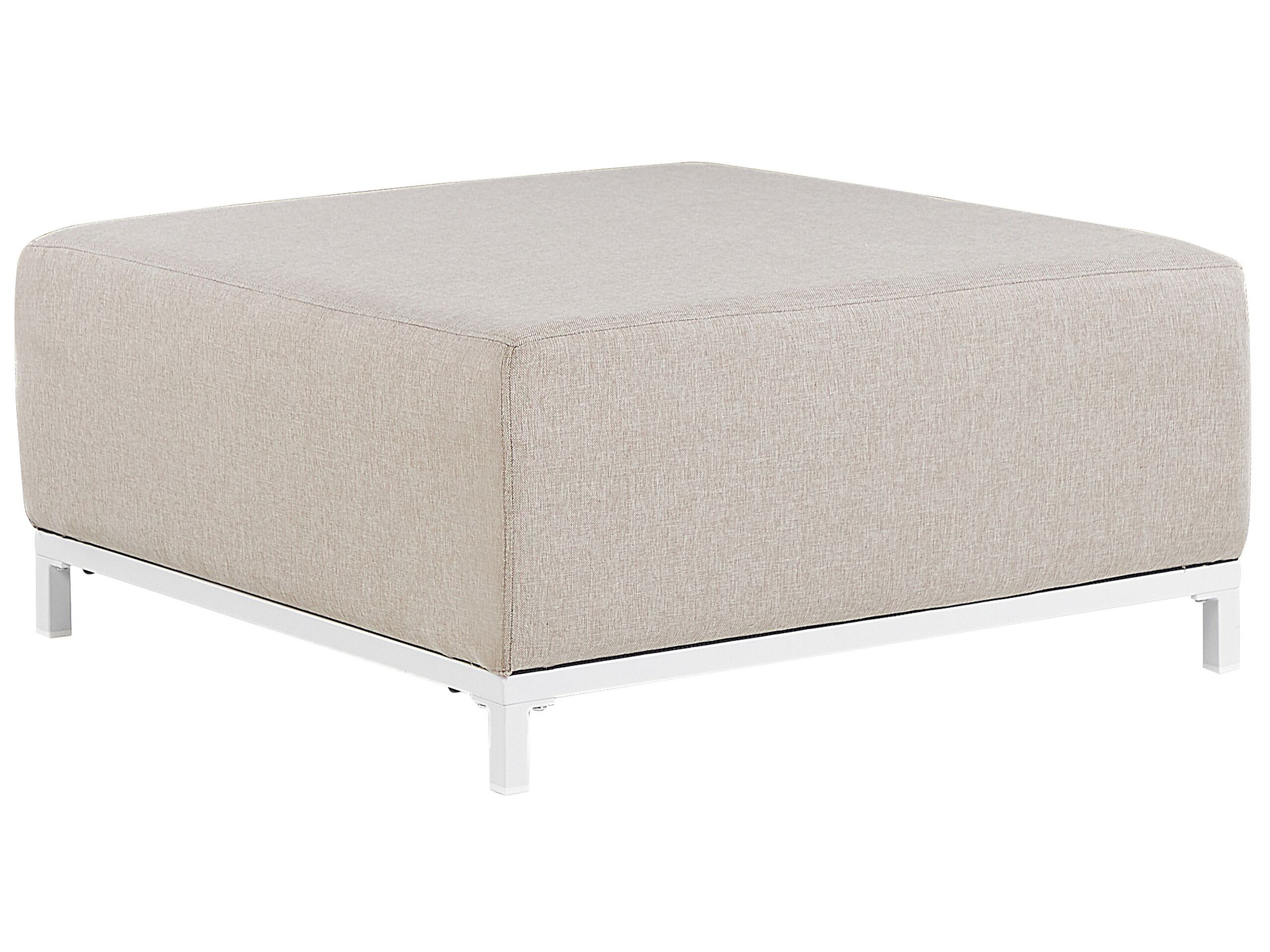 Garden Ottoman Beige with White ROVIGO - Gemini Interiors