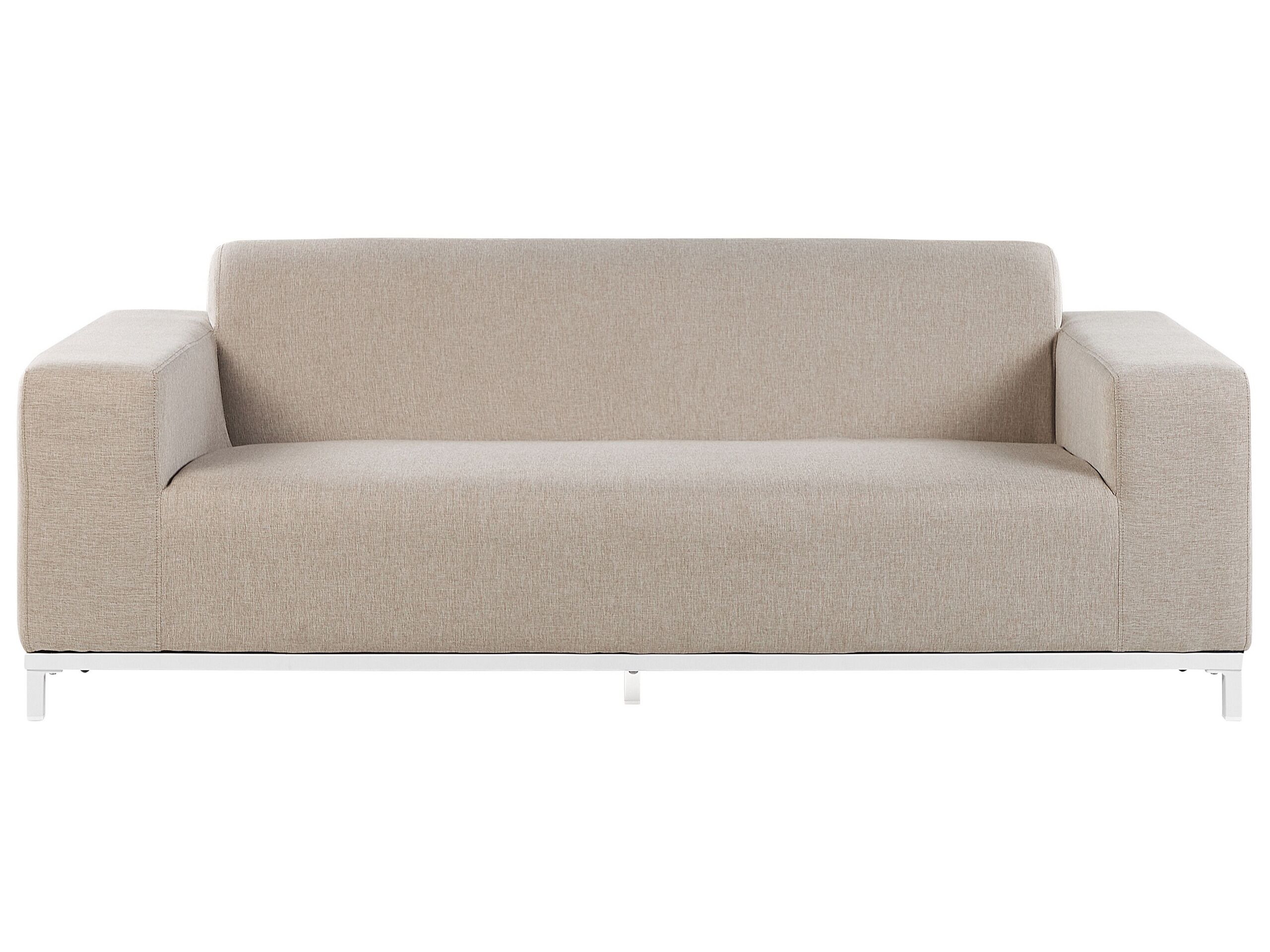 Garden Sofa Beige with White ROVIGO - Gemini Interiors
