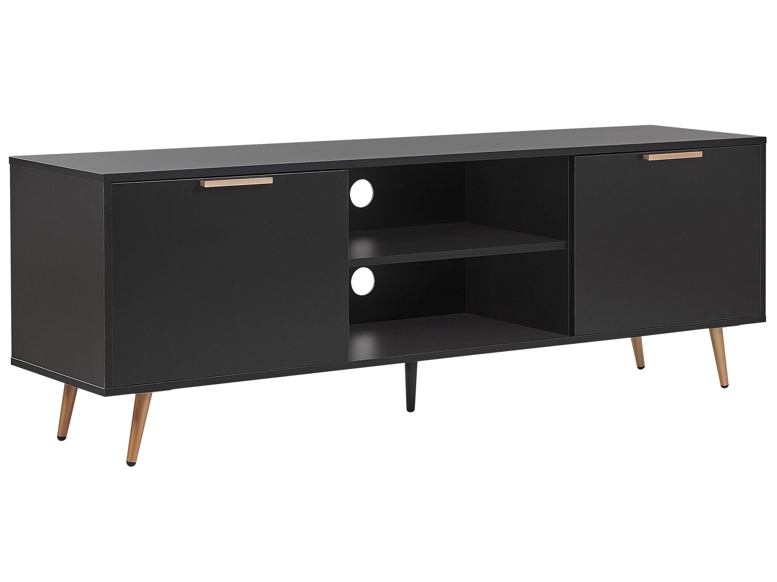 TV Stand Black INDIO - Gemini Interiors