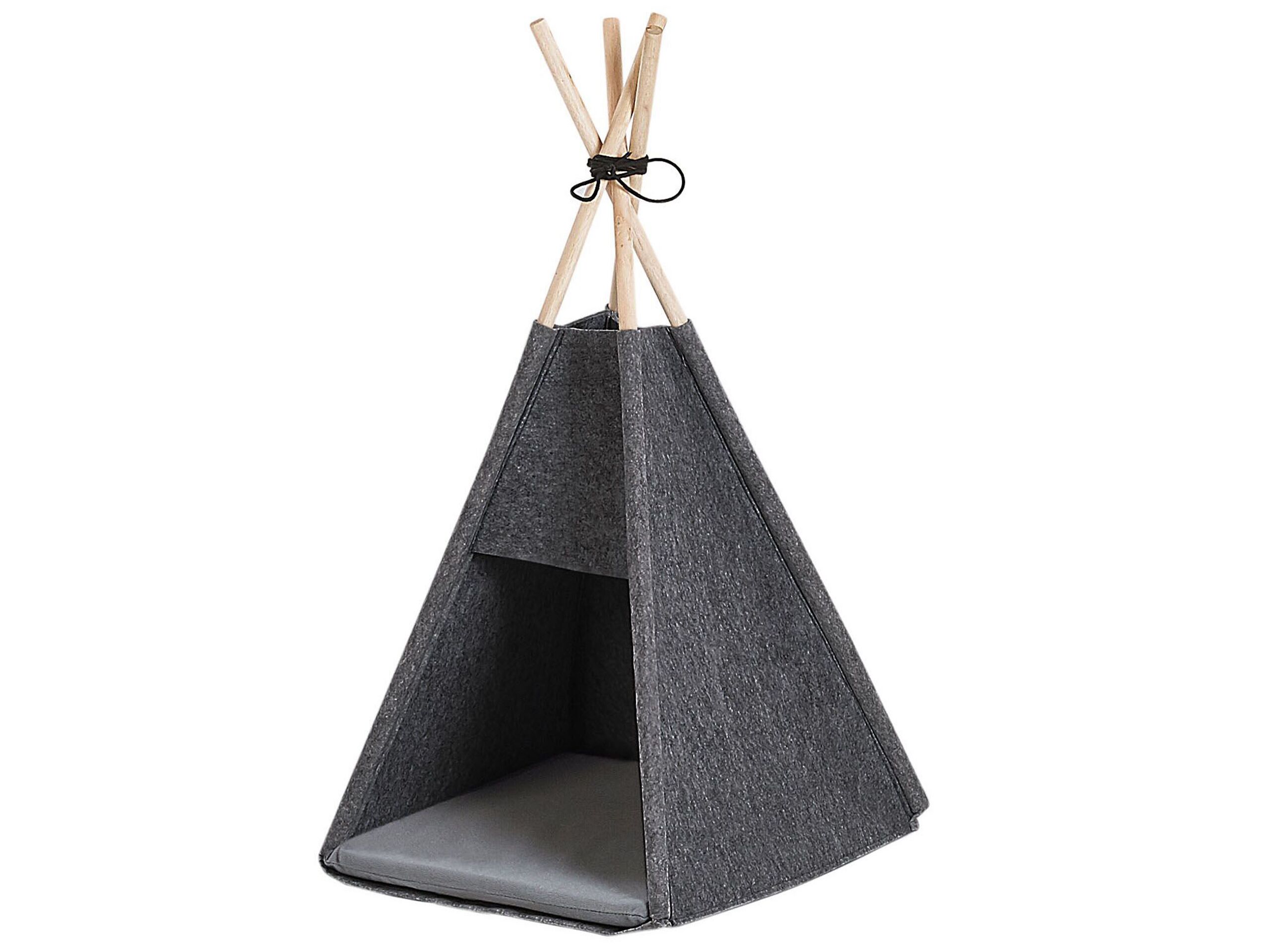 Felt Pet Teepee 35 x 40 cm Dark Grey ULUBEY - Gemini Interiors