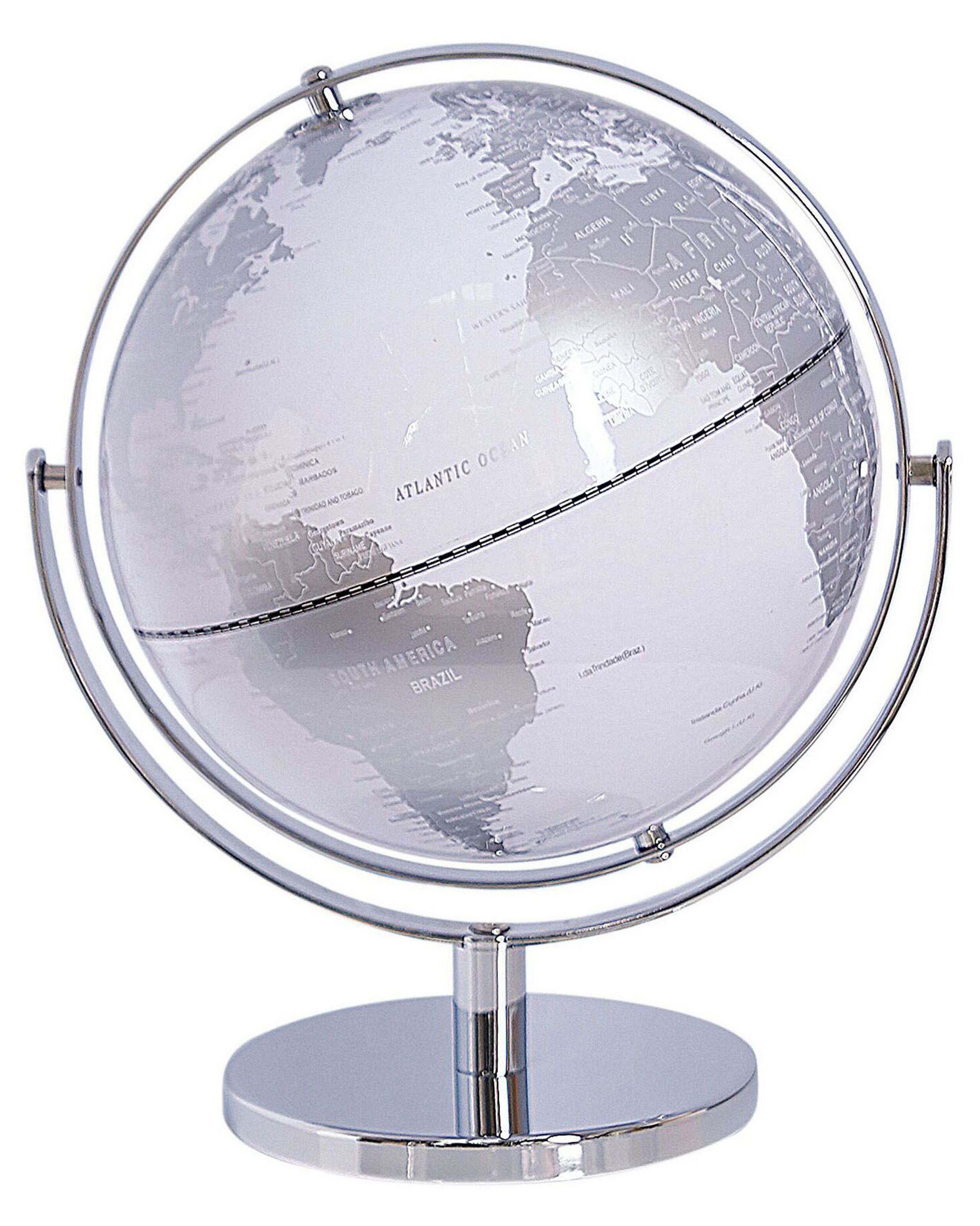 Decorative Globe 29 cm Silver DRAKE - Gemini Interiors
