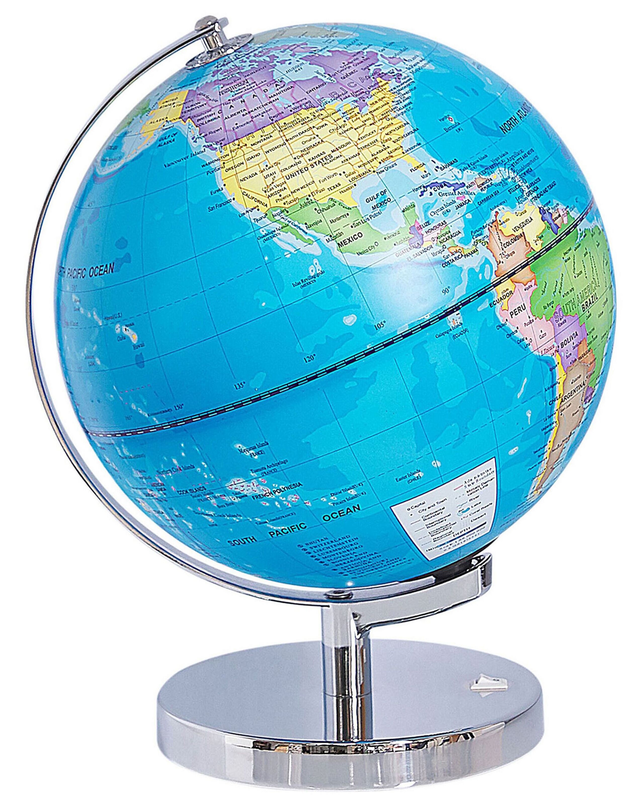 Decorative Globe with LED 30cm Blue - Gemini Interiors