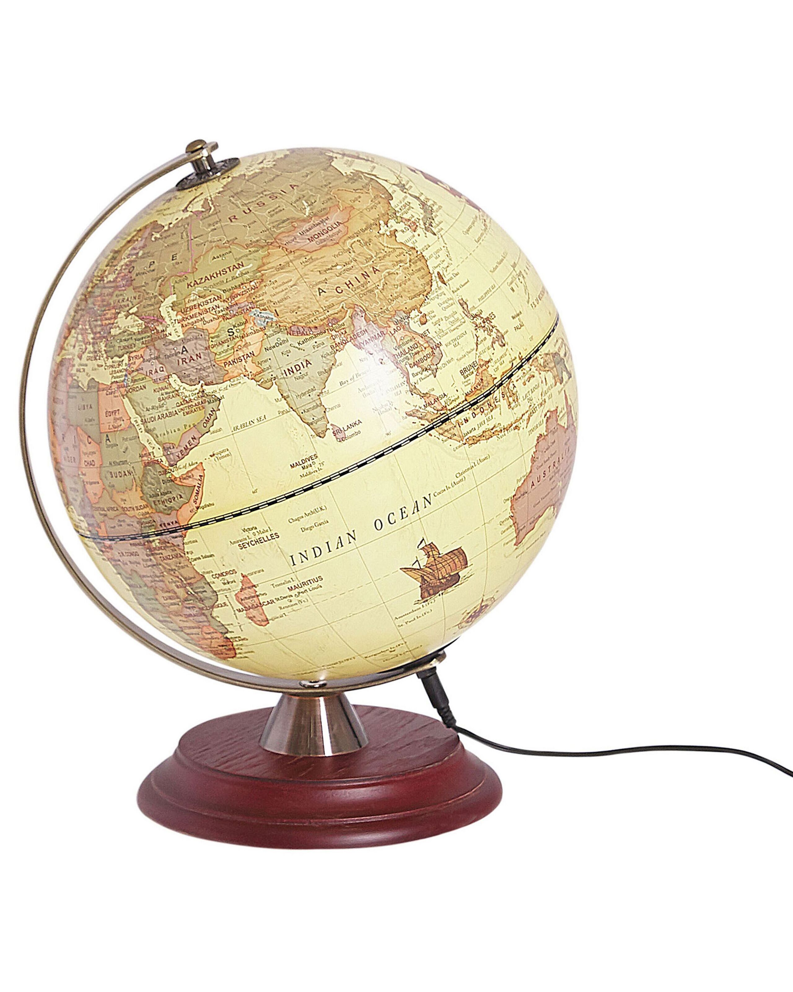 Decorative Globe with LED 30cm Yellow - Gemini Interiors