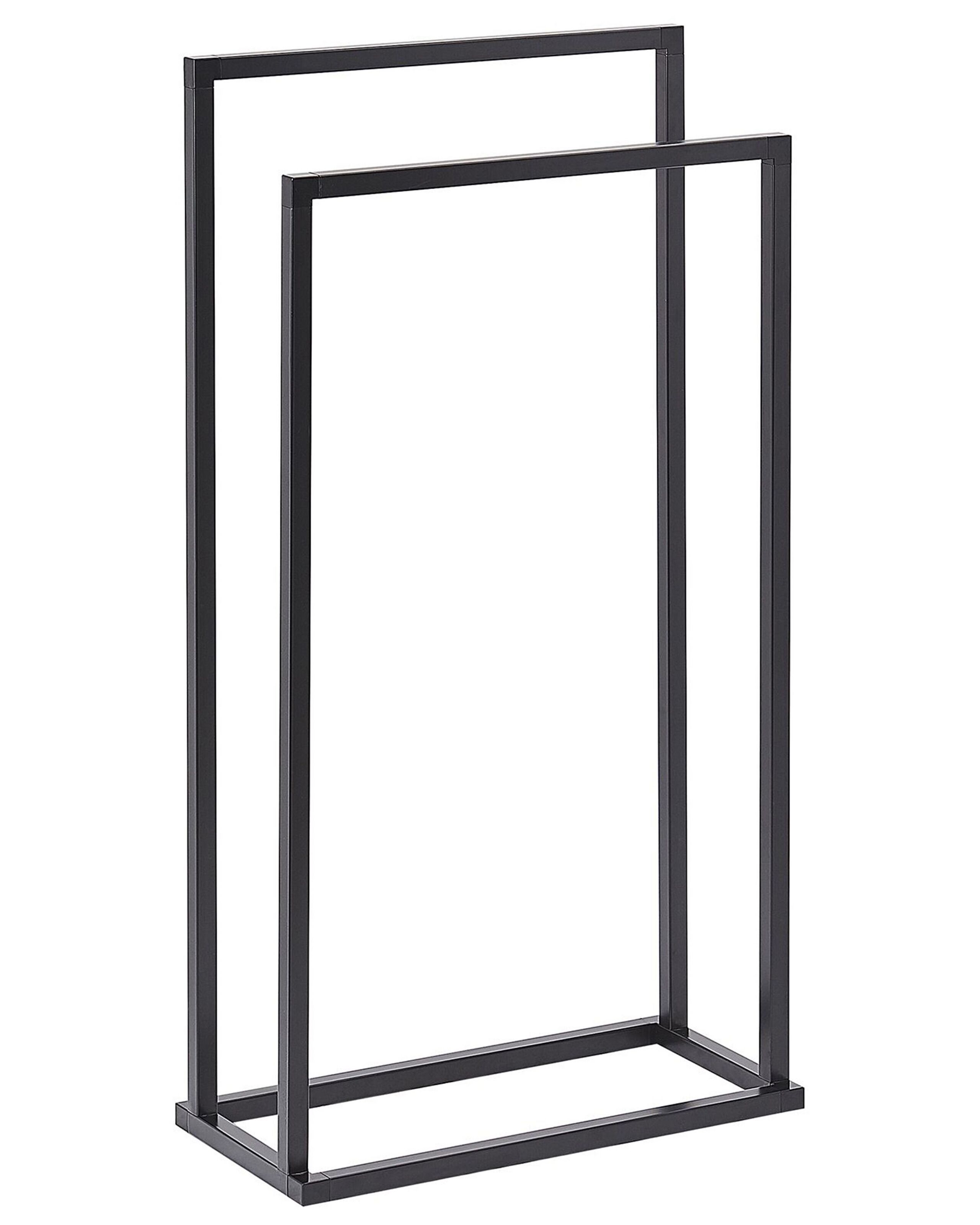 Towel Stand 45 x 85 cm Black RECREO - Gemini Interiors