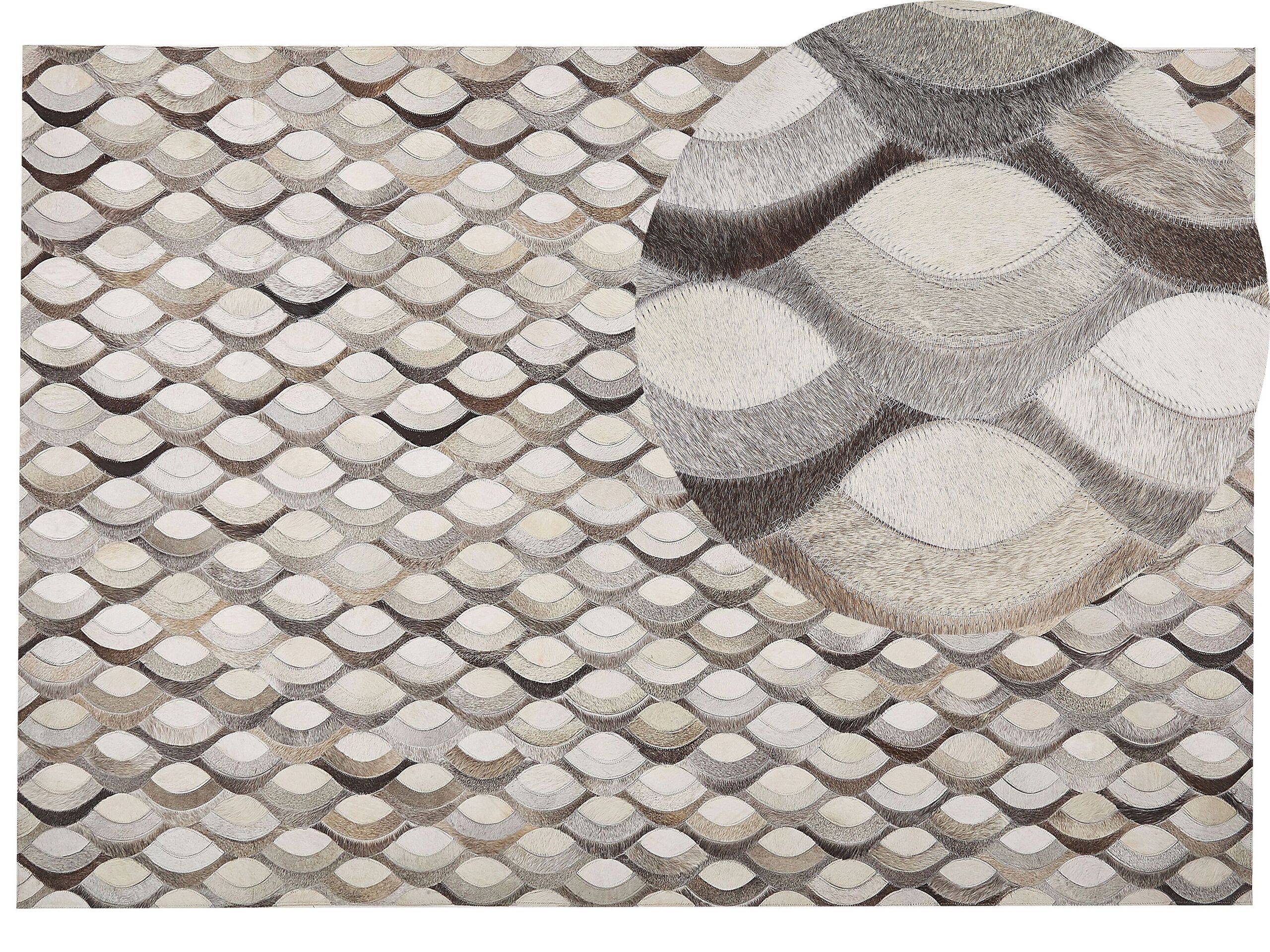 Cowhide Area Rug 160x230cm Brown and Beige - Gemini Interiors