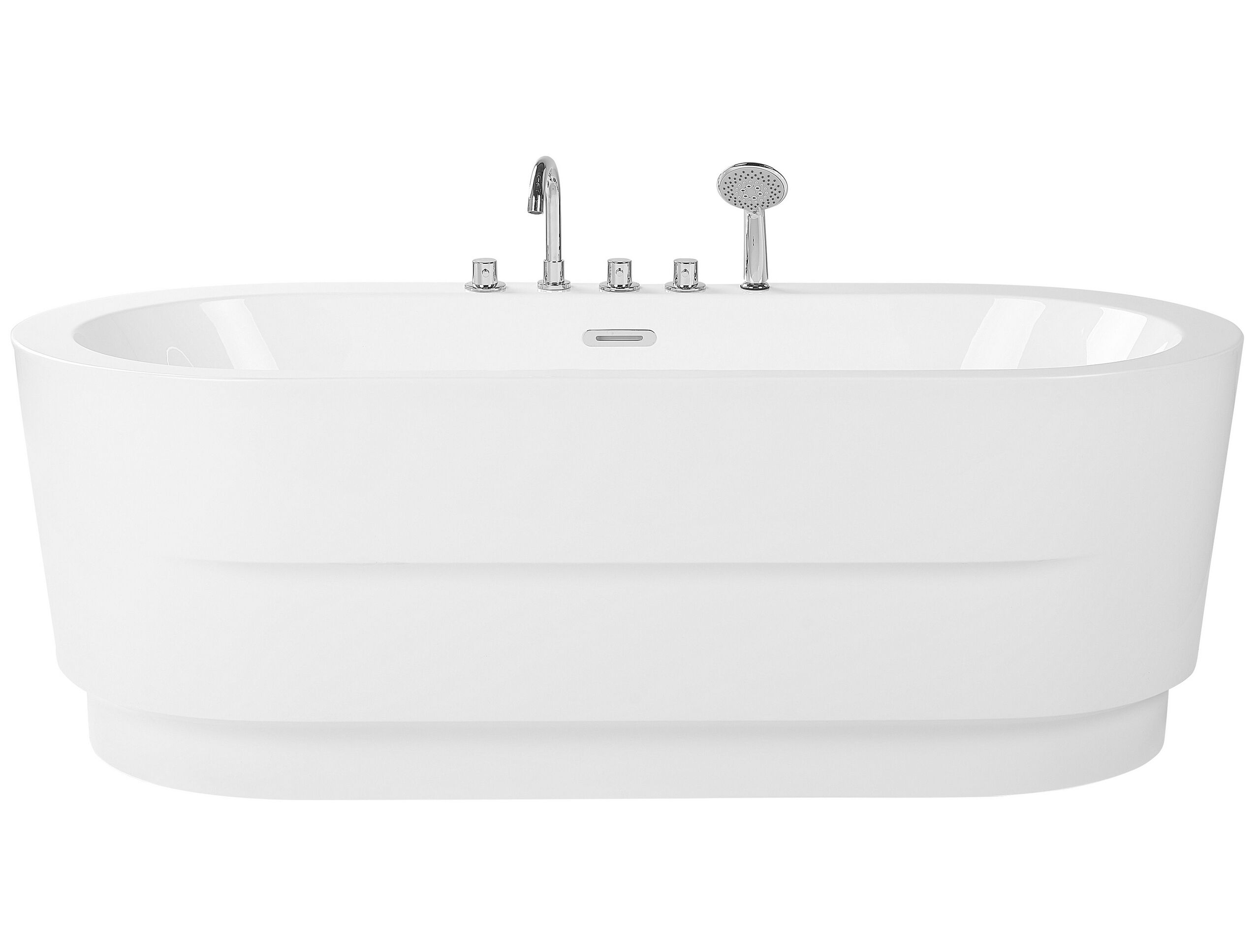 Freestanding Bath with Fixtures 1700 x 800 mm White EMPRESA - Gemini Interiors