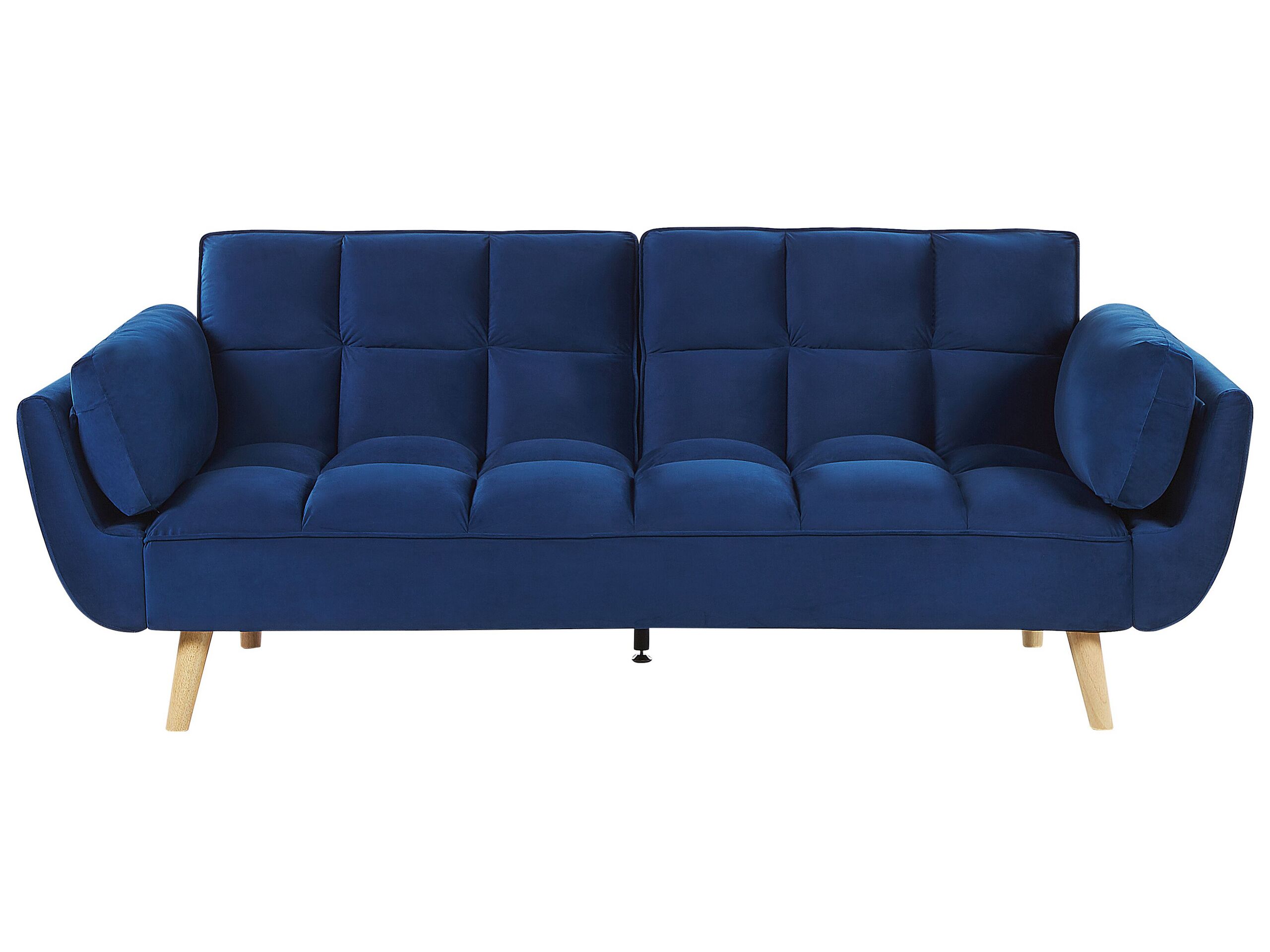 Velvet Sofa Bed Navy Blue ASBY - Gemini Interiors