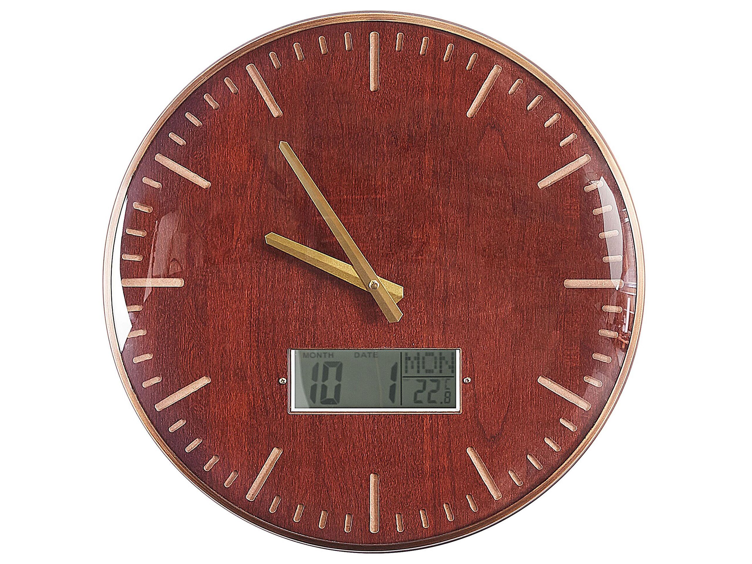 Wall Clock 43cm Brown - Gemini Interiors