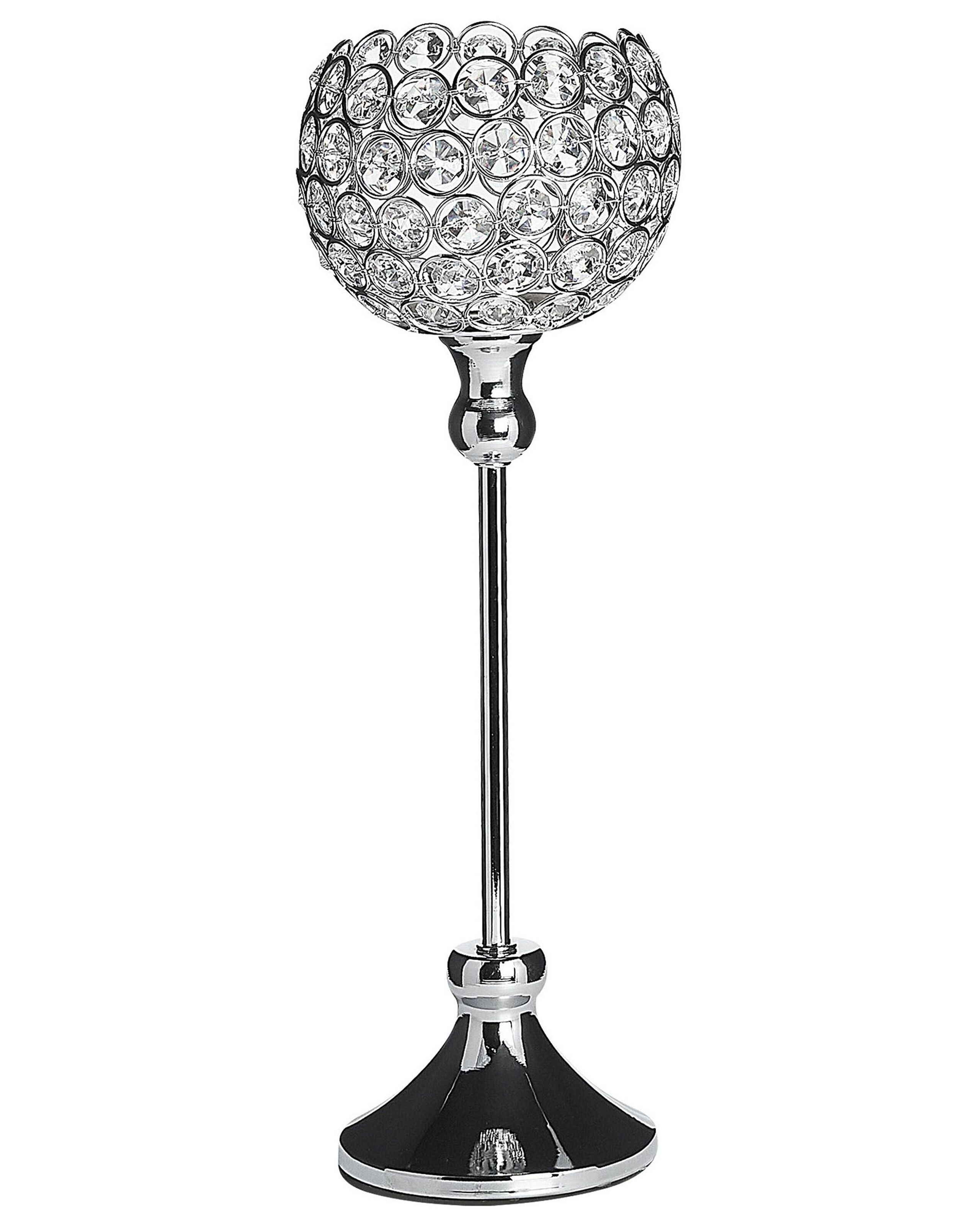 Metal Tealight Holder 27cm Silver - Gemini Interiors