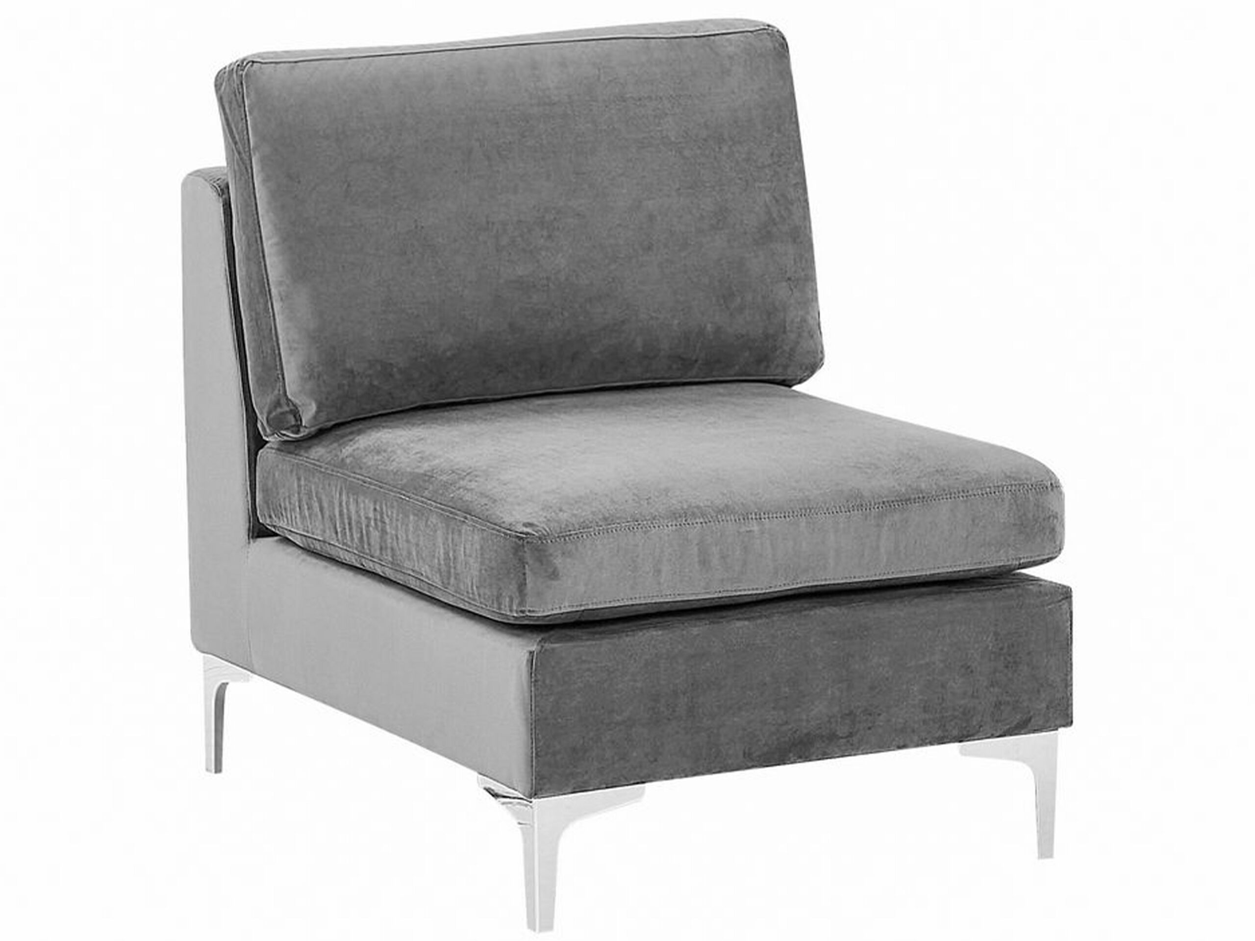 Velvet 1-Seat Section Grey EVJA - Gemini Interiors