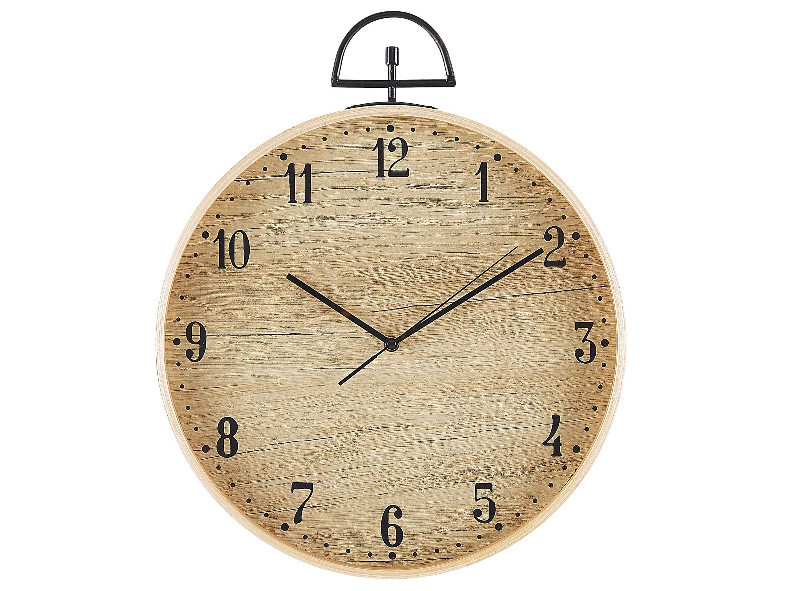 Wall Clock 40cm Light Wood - Gemini Interiors