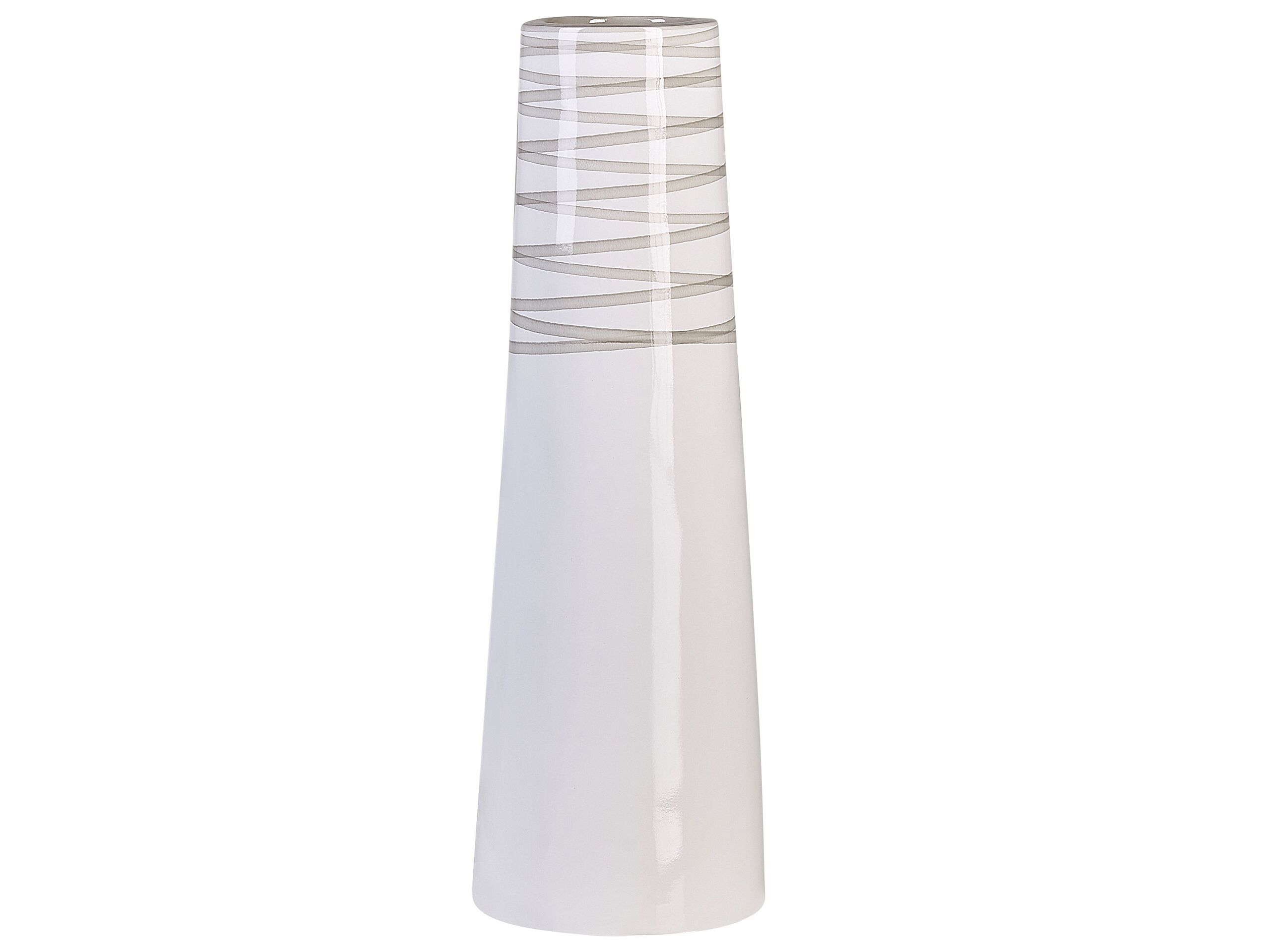 Terracotta Decorative Vase 57 White Grey - Gemini Interiors