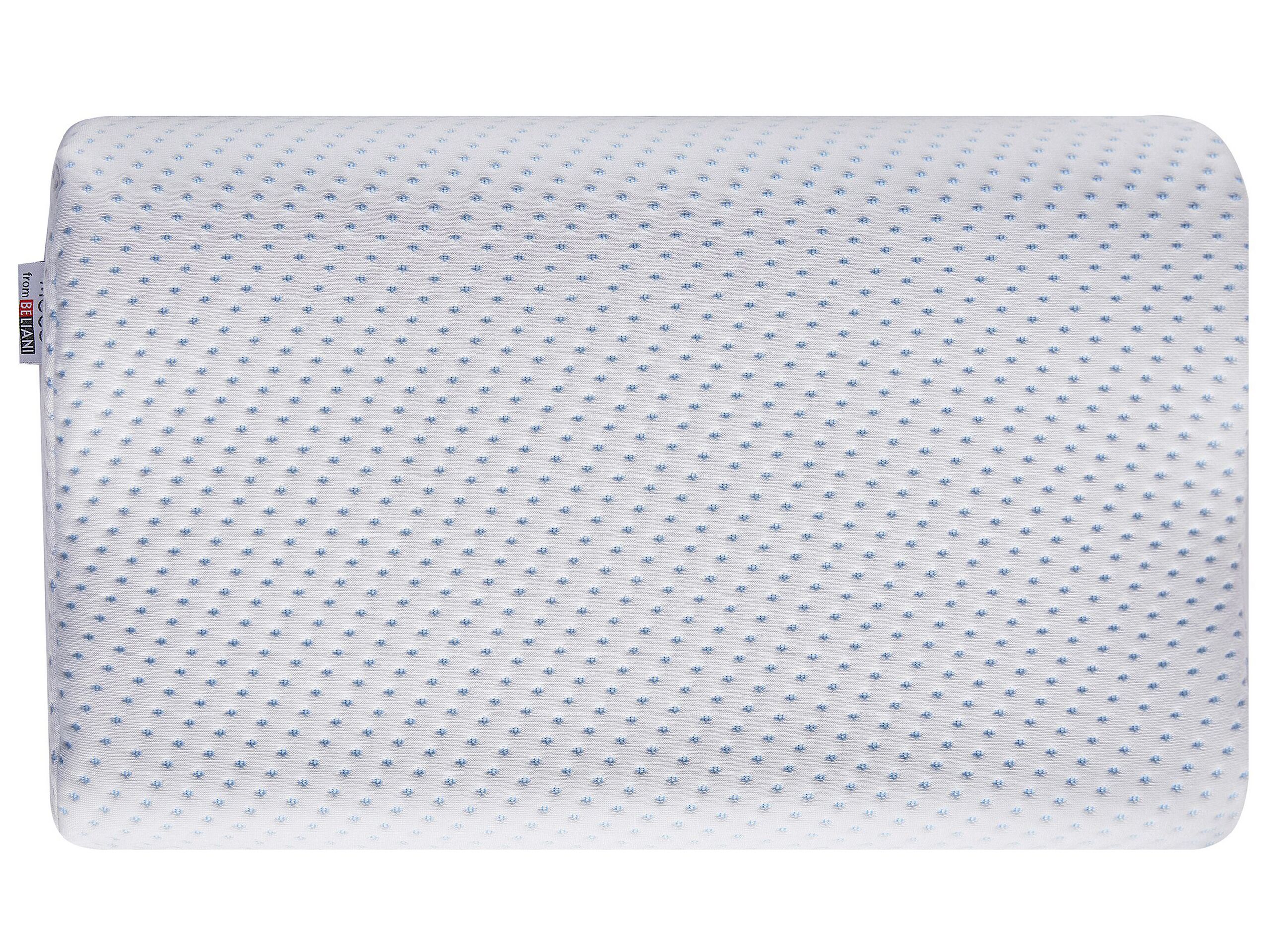 Memory Foam Bed High Profile Pillow 50 x 30 cm White KANGTO - Gemini Interiors