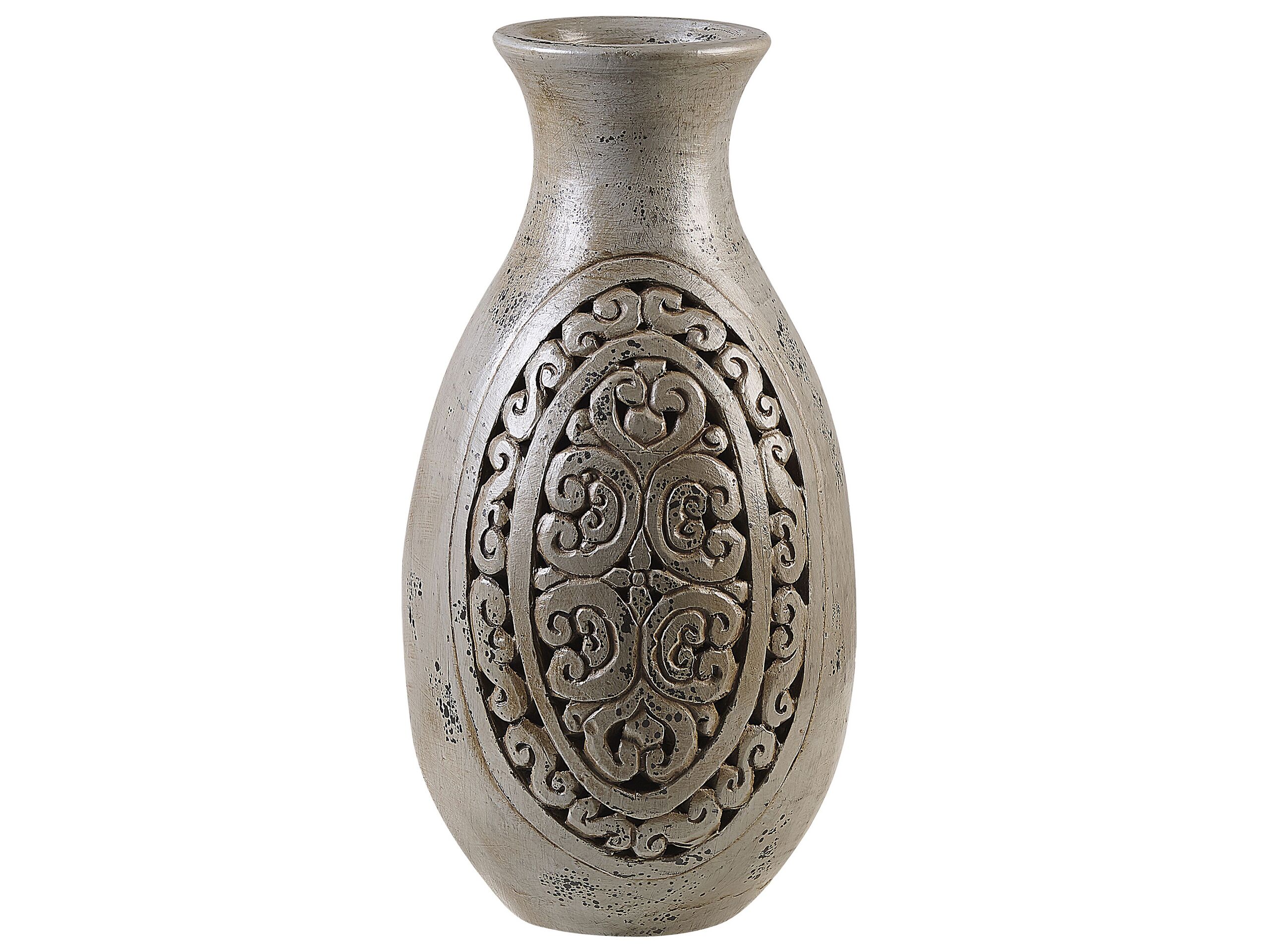 Terracotta Decorative Vase 51 Grey - Gemini Interiors