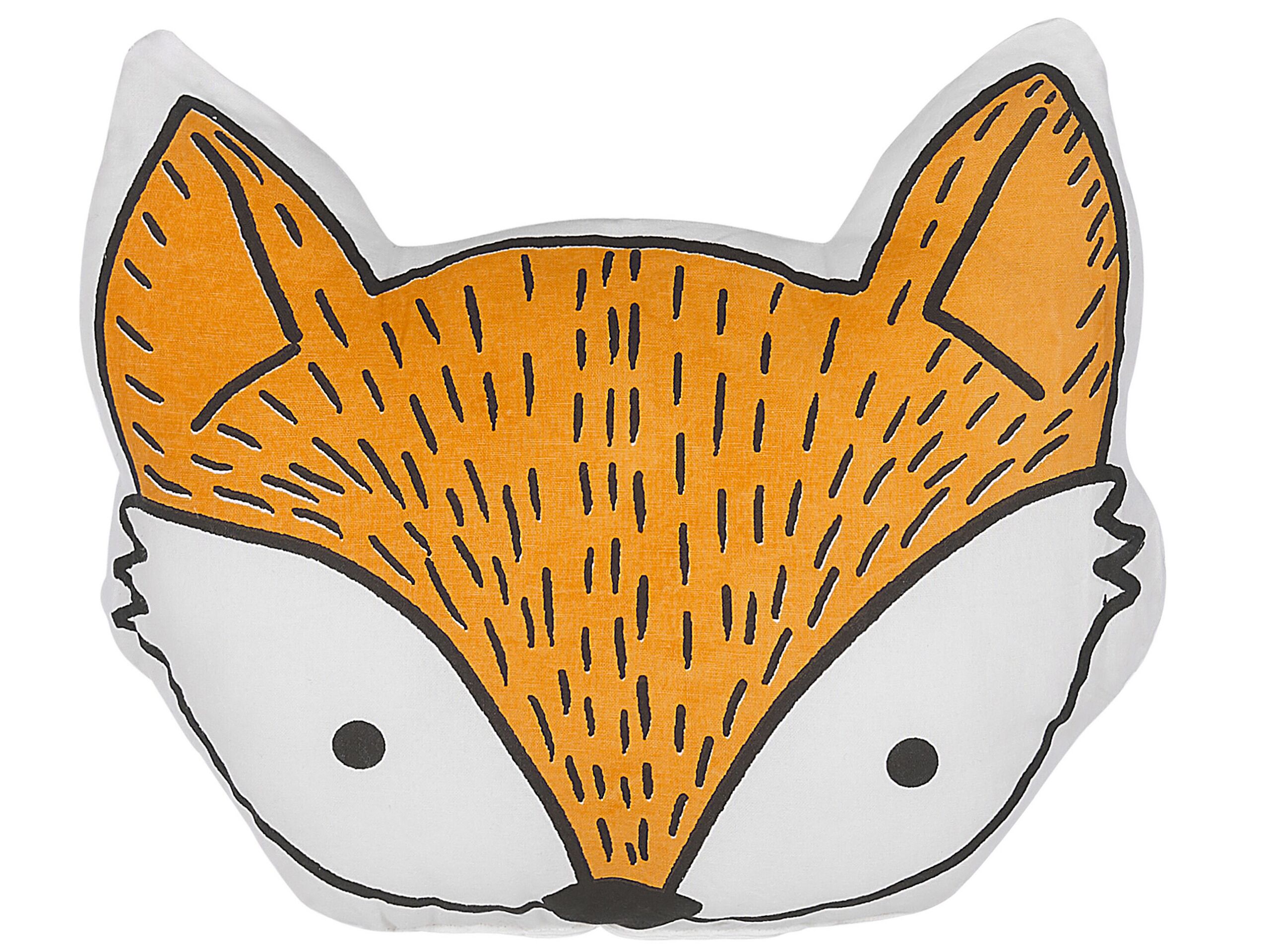 Cotton Kids Cushion Fox 50x40cm Orange - Gemini Interiors