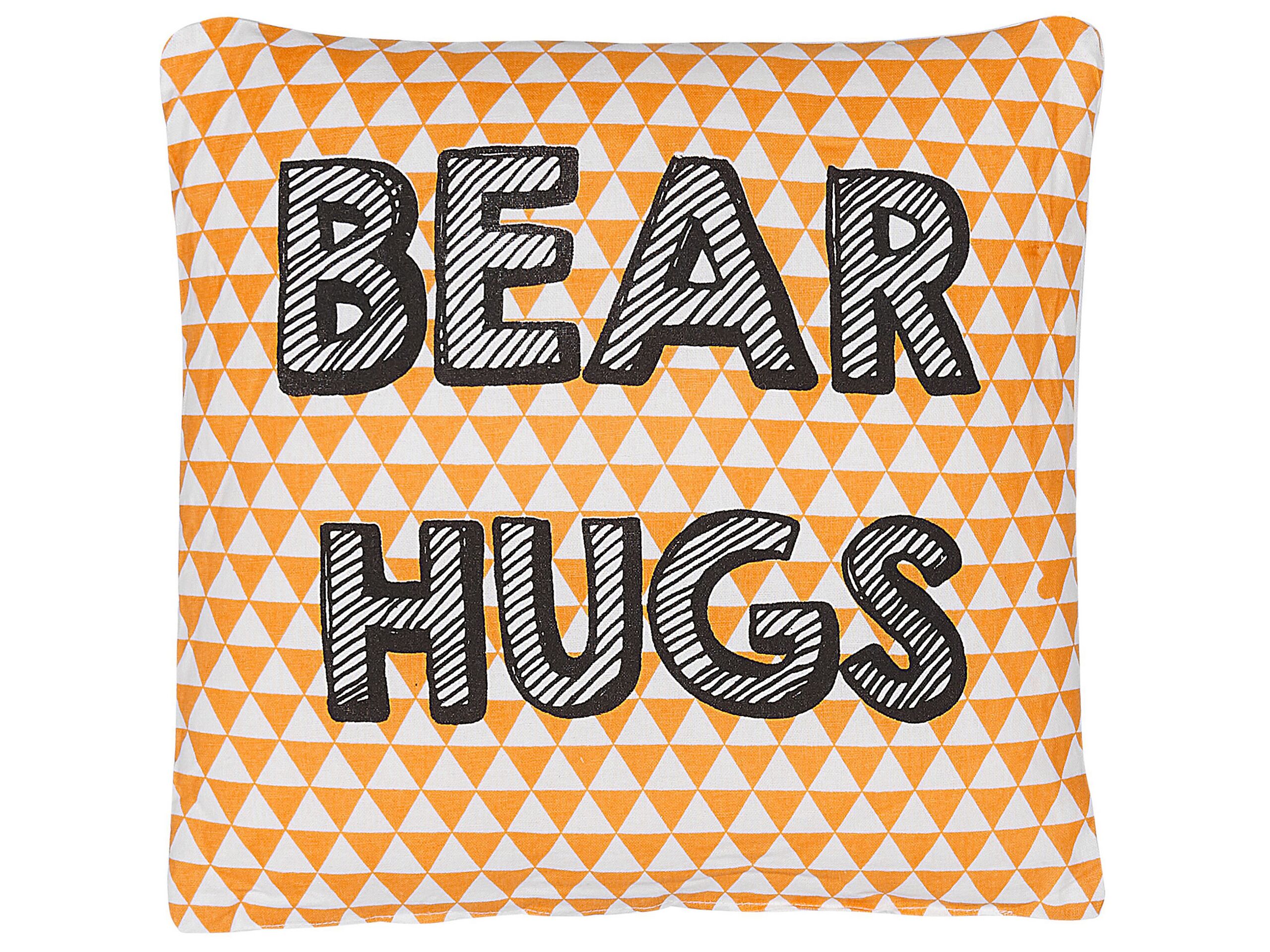 Cotton Kids Cushion Print 40x40cm Orange - Gemini Interiors