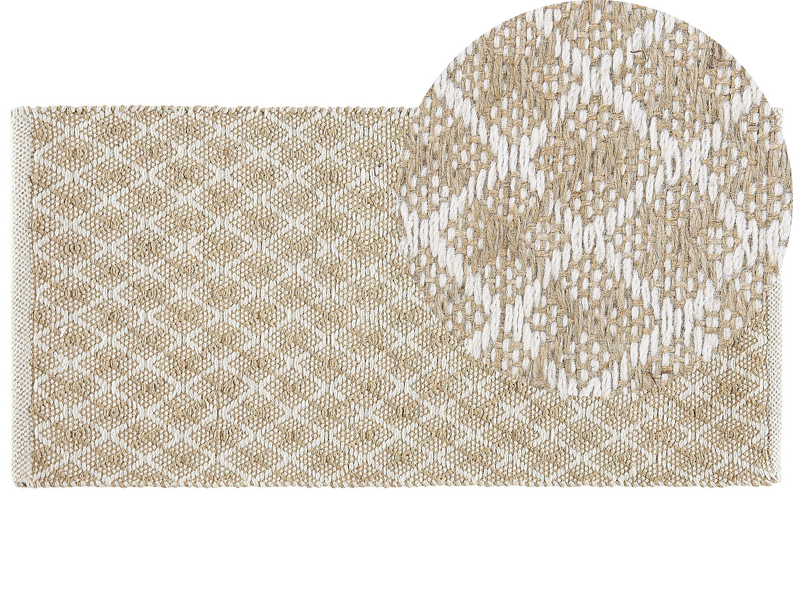 Jute Runner Rug 50x80cm Beige - Gemini Interiors
