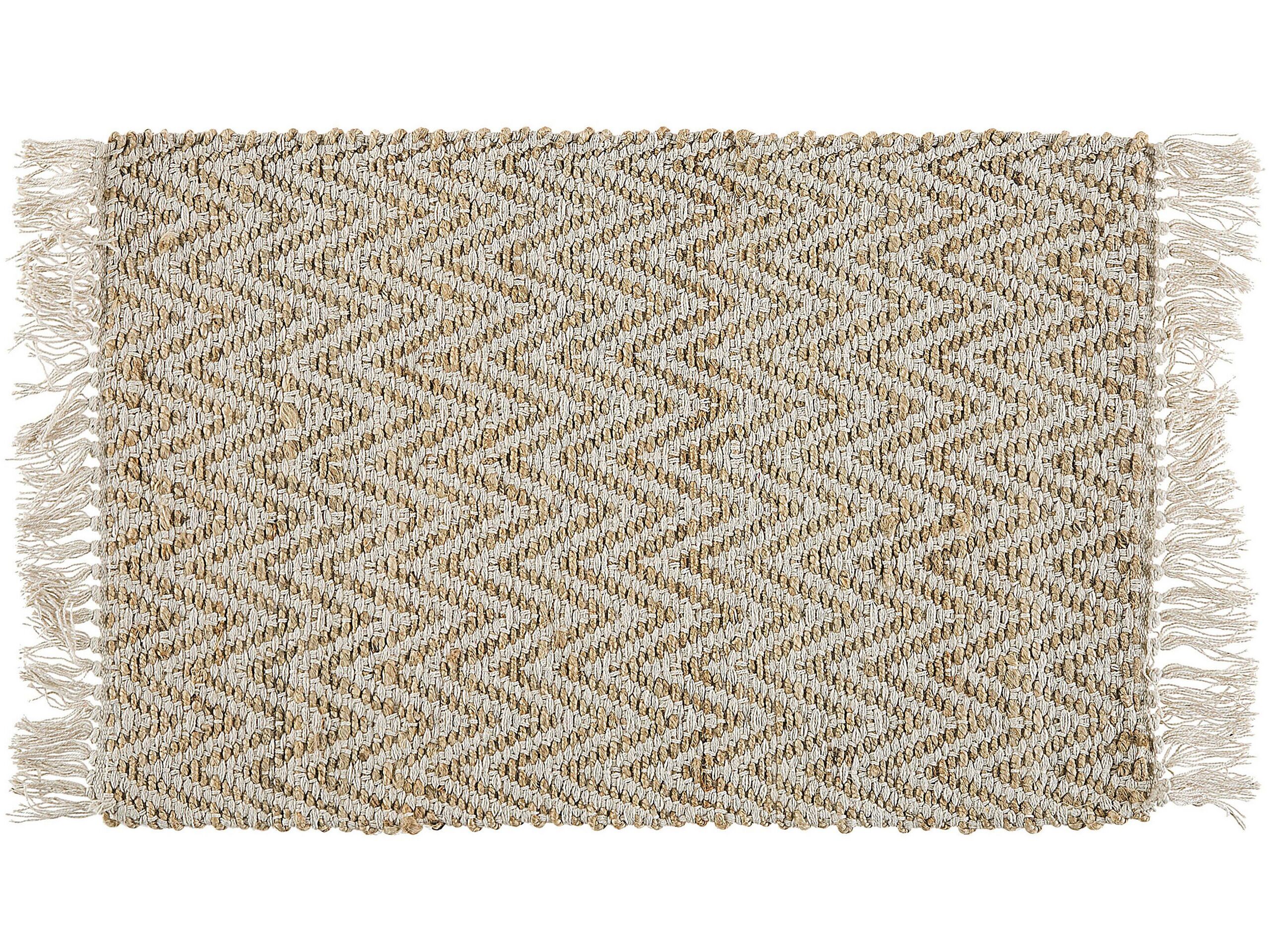 Jute Runner Rug 50x80cm Beige - Gemini Interiors