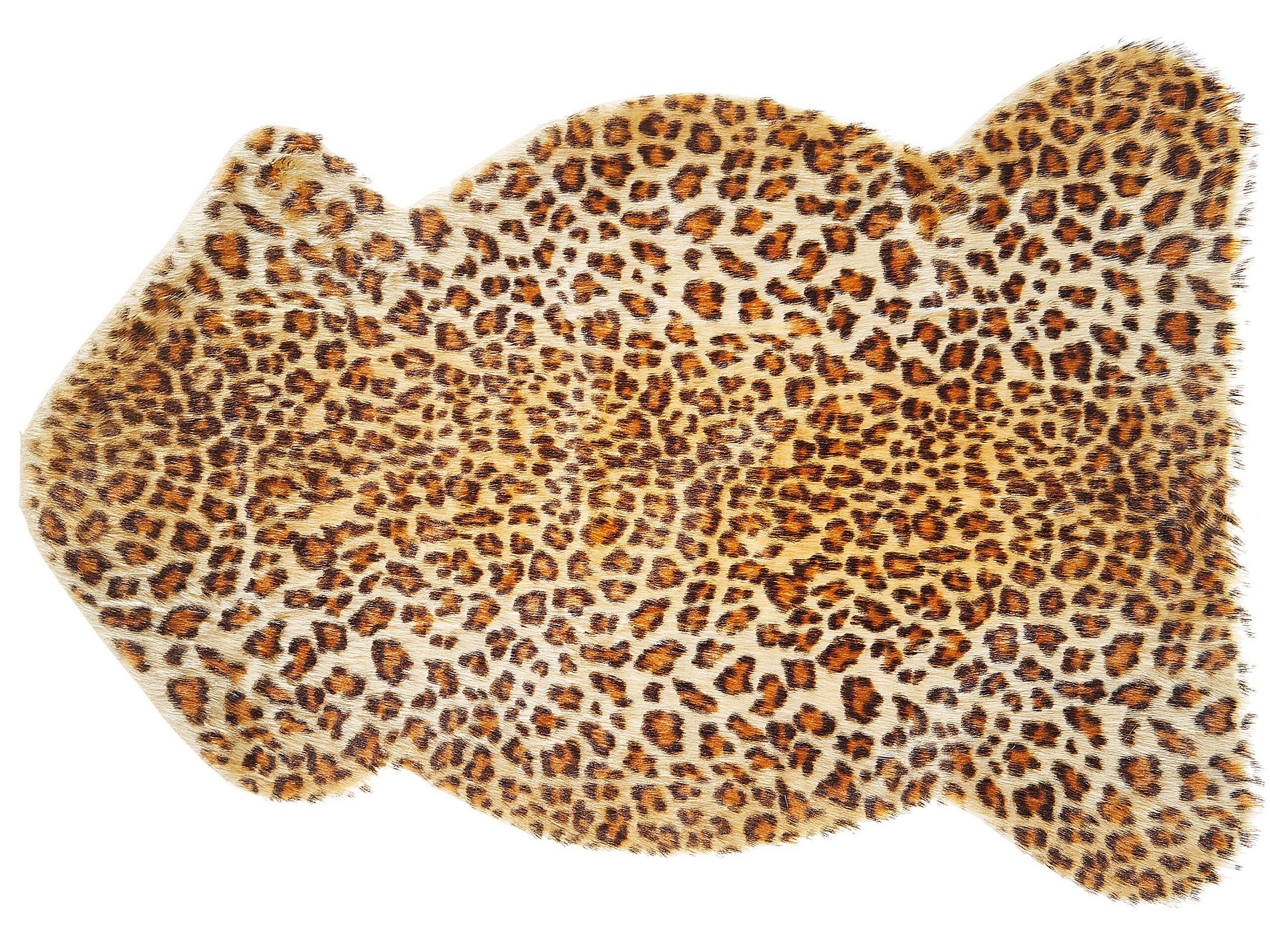 Leopard Print Rug Brown - Gemini Interiors