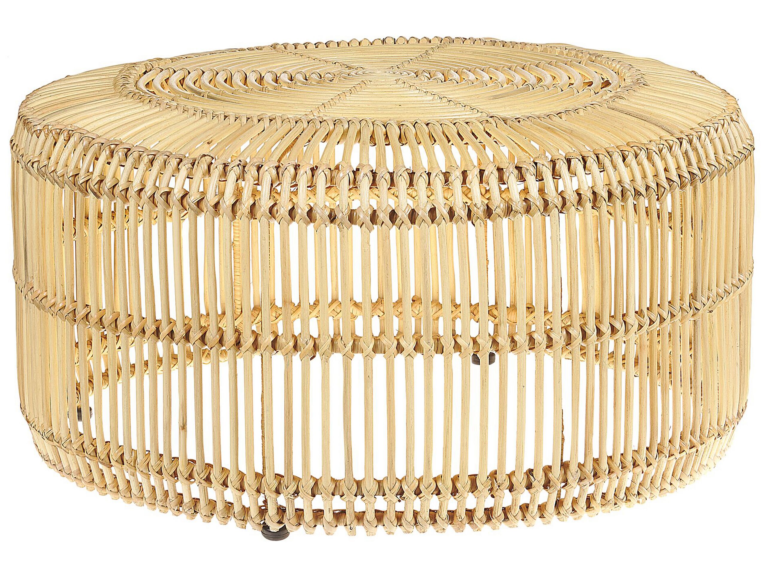 Rattan Coffee Table Natural LIMNI - Gemini Interiors