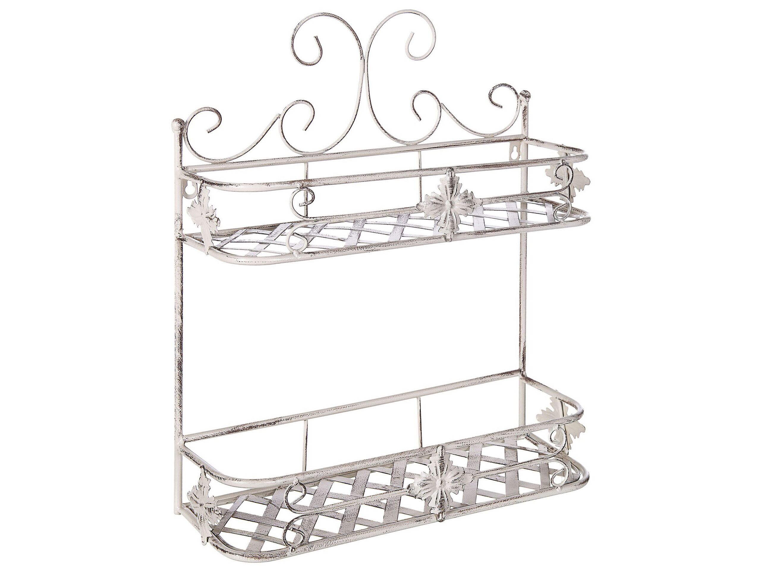 Metal Bathroom Wall Shelf White MARAYES - Gemini Interiors