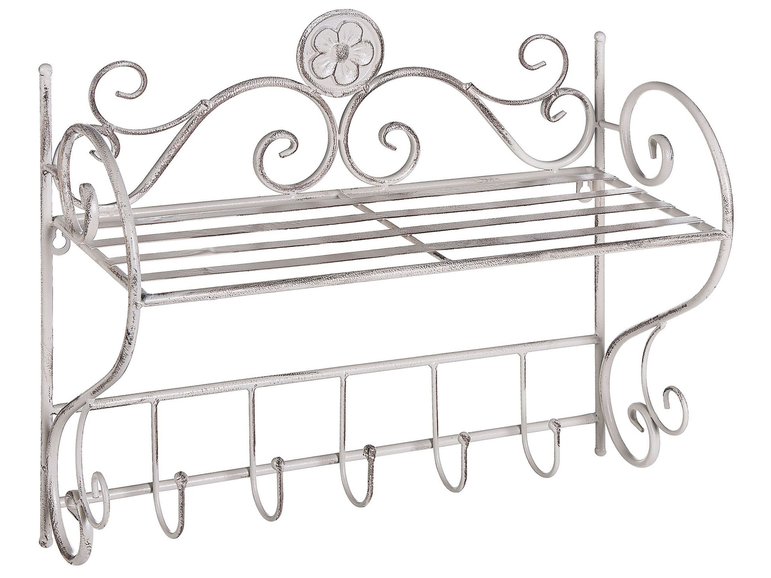 Metal Bathroom Wall Shelf White OSORNO - Gemini Interiors